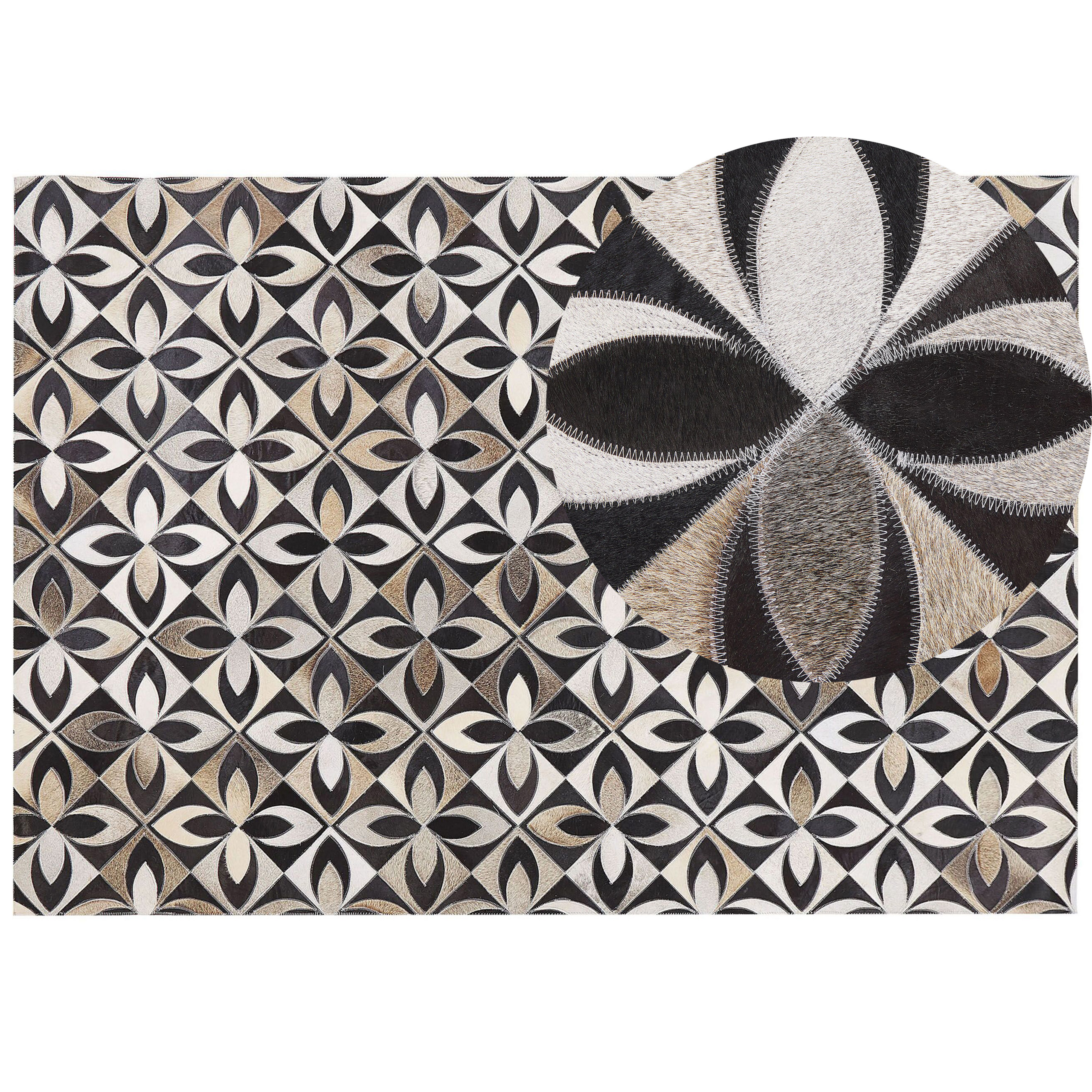 Vloerkleed patchwork meerkleurig 160 x 230 cm ISHAN