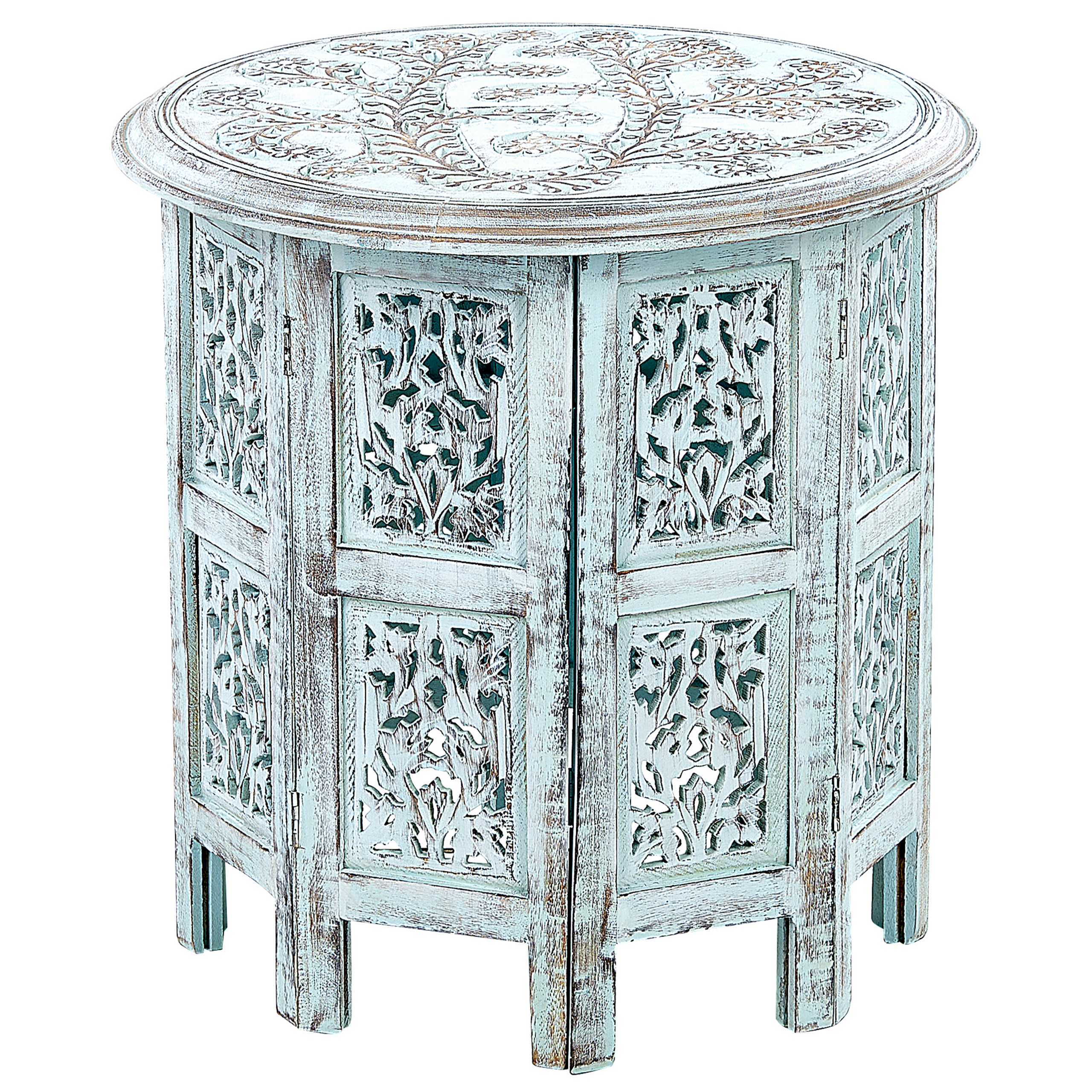 Bijzettafel blauw BORAI