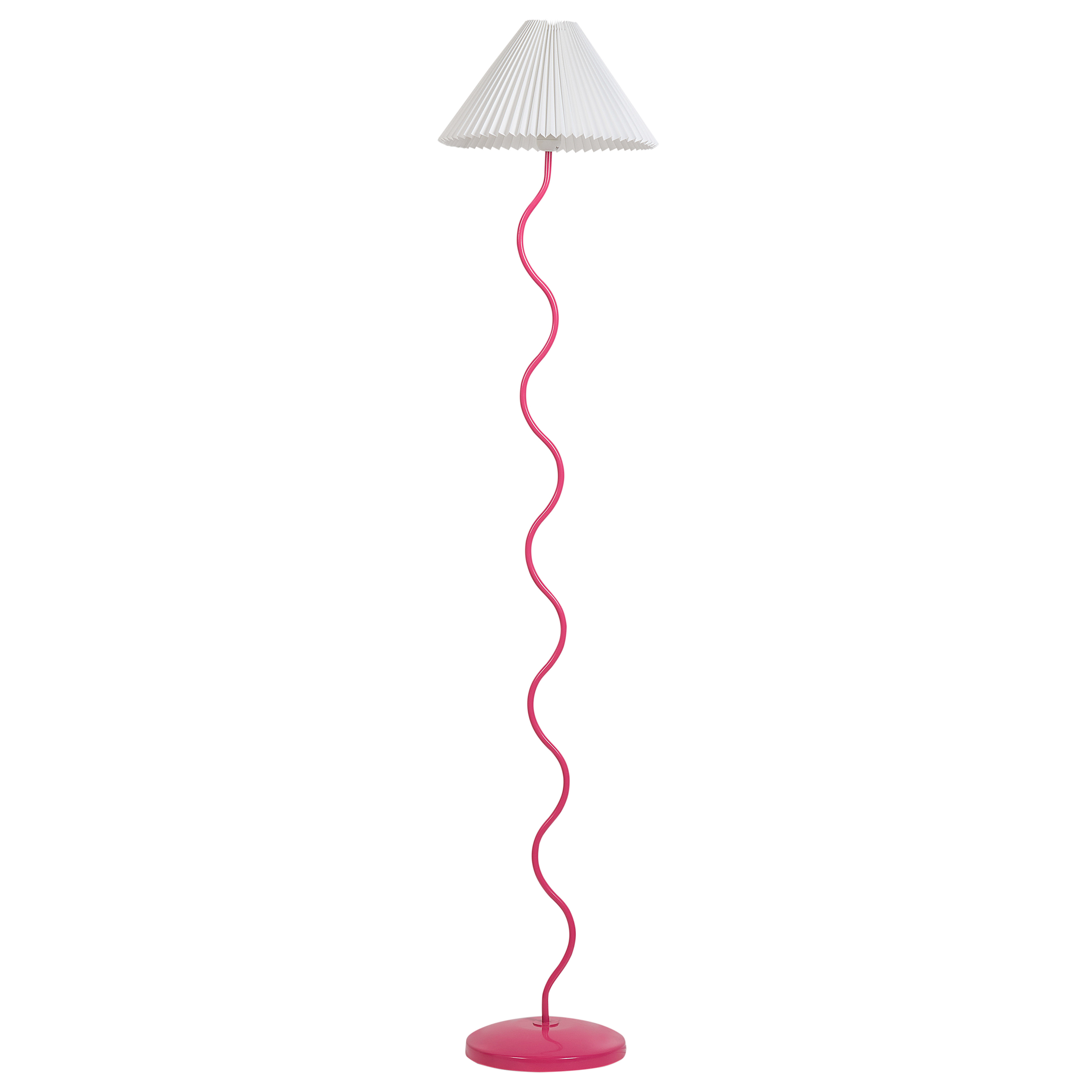 Staande lamp metaal roze/wit JIKAWO