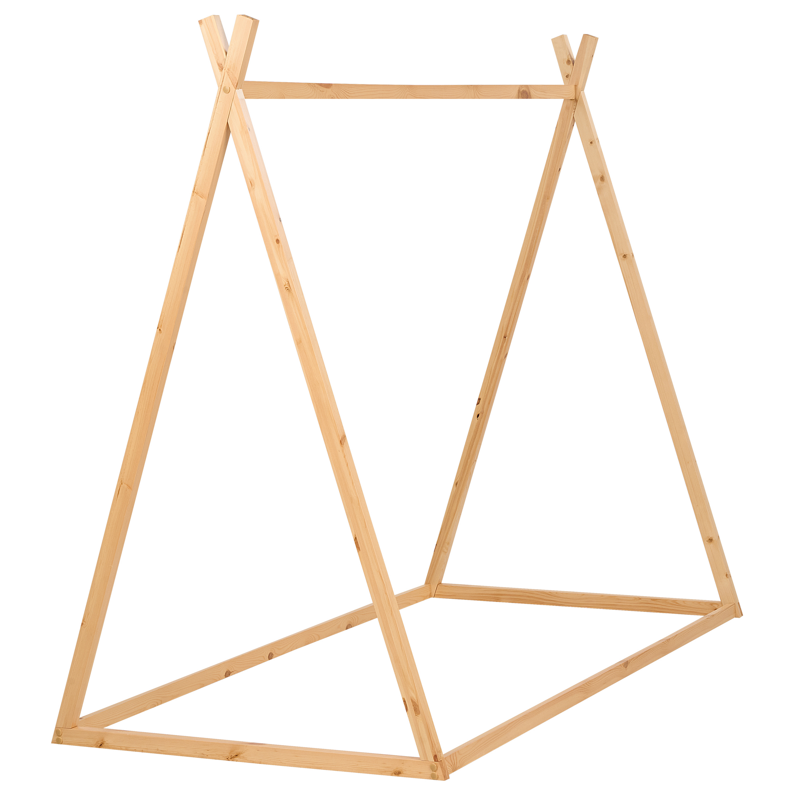 Kinderbed hout lichtbruin 90 x 200 cm SAURAT