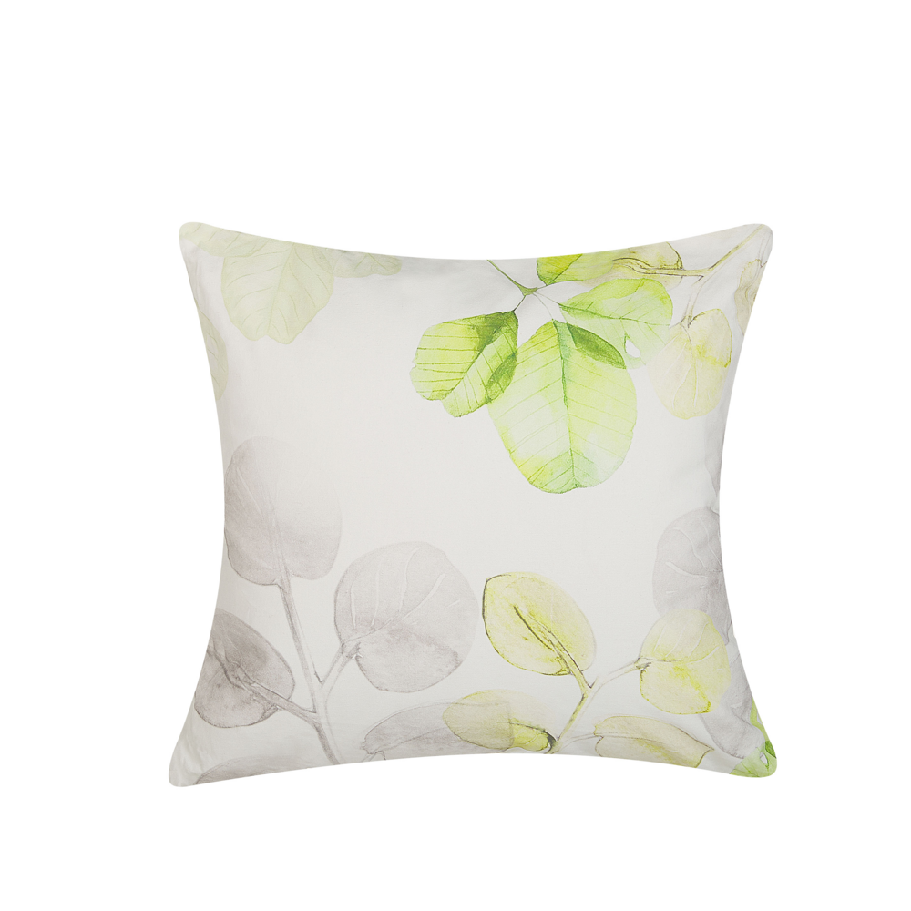 Image of Cuscino Decorativo Patchwork in Vera Pelle Marrone Scuro 45 x 45 cm