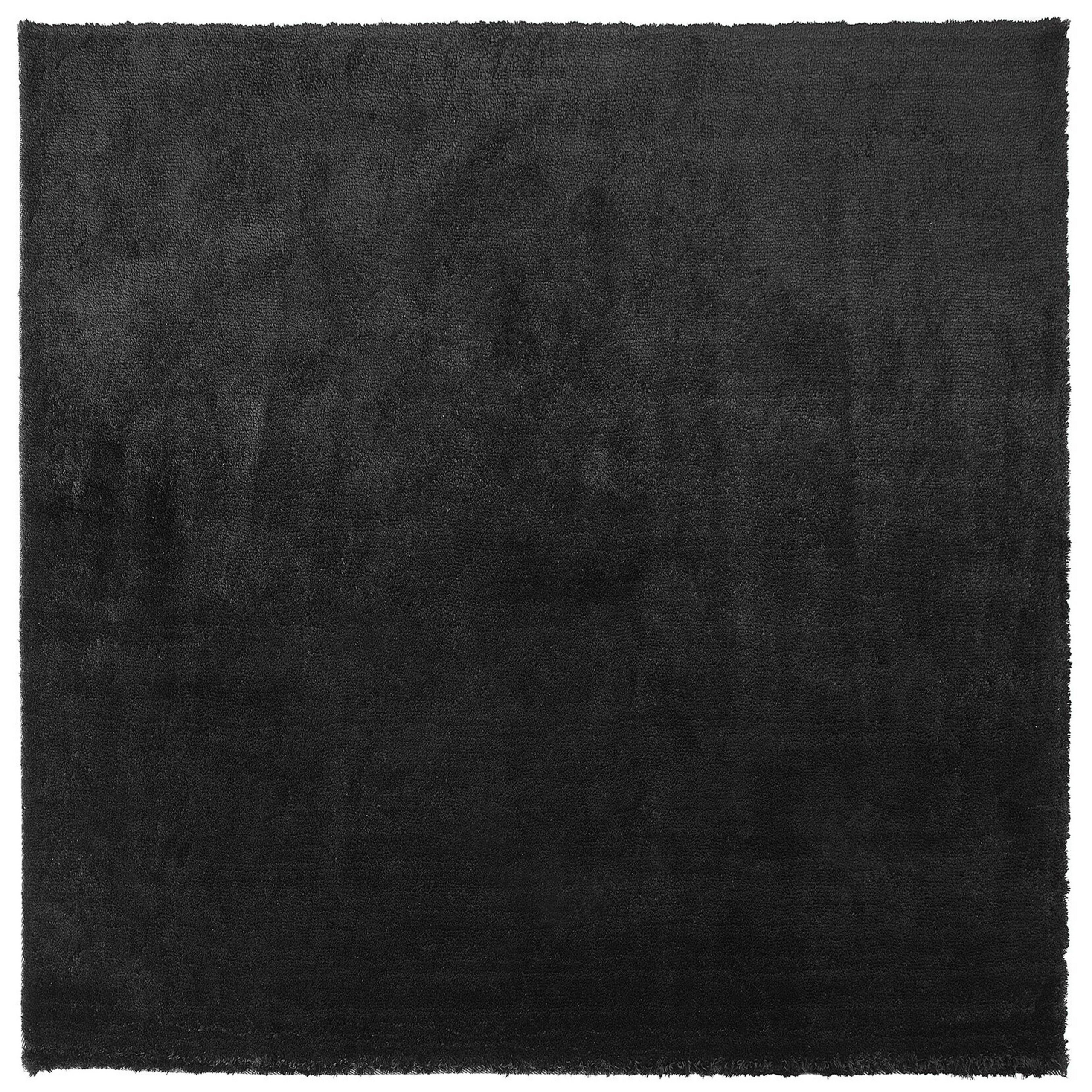 Vloerkleed polyester zwart 200 x 200 cm EVREN