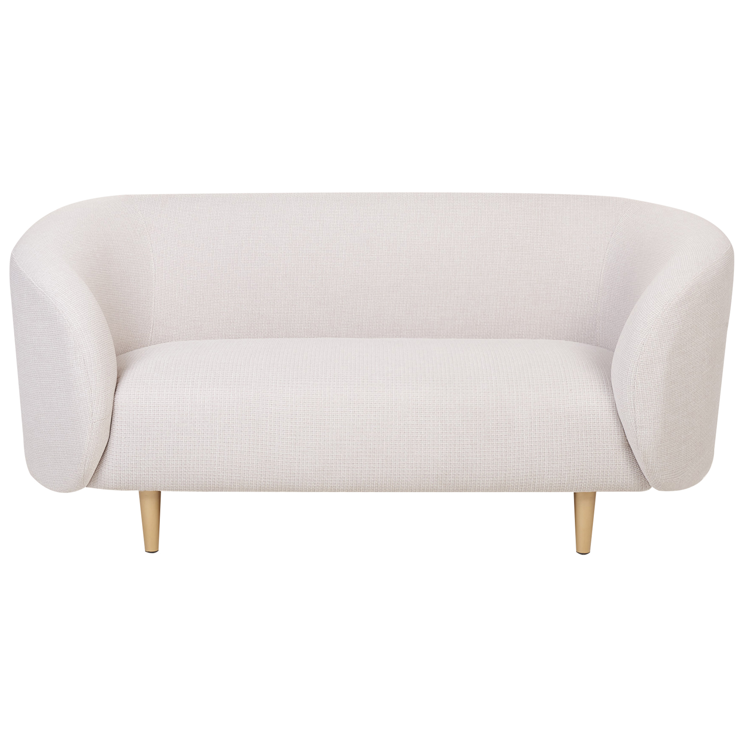 Tweezitsbank stof beige/goud LOEN