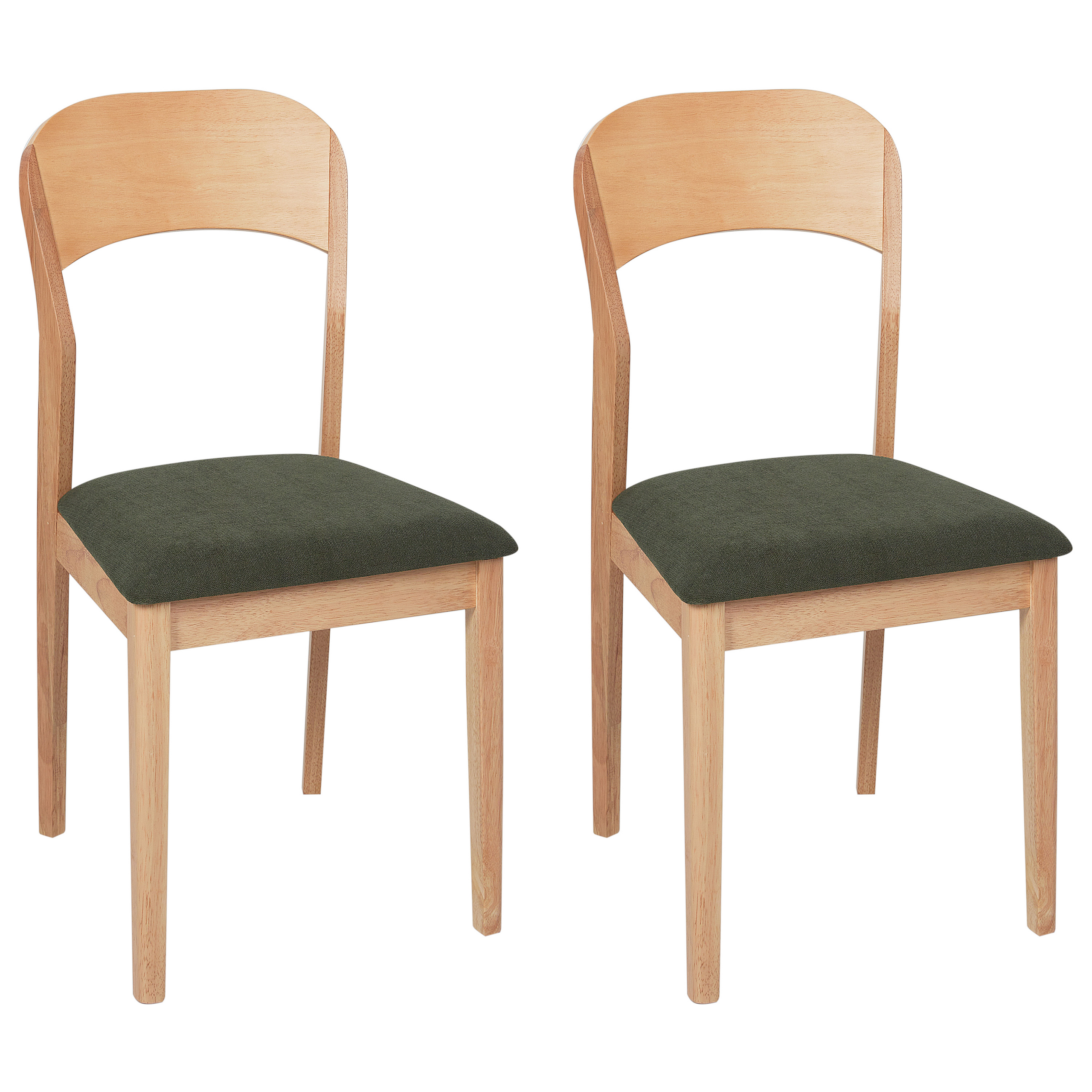 Eetkamerstoel Set van 2 Lichte houtkleur ALVIN