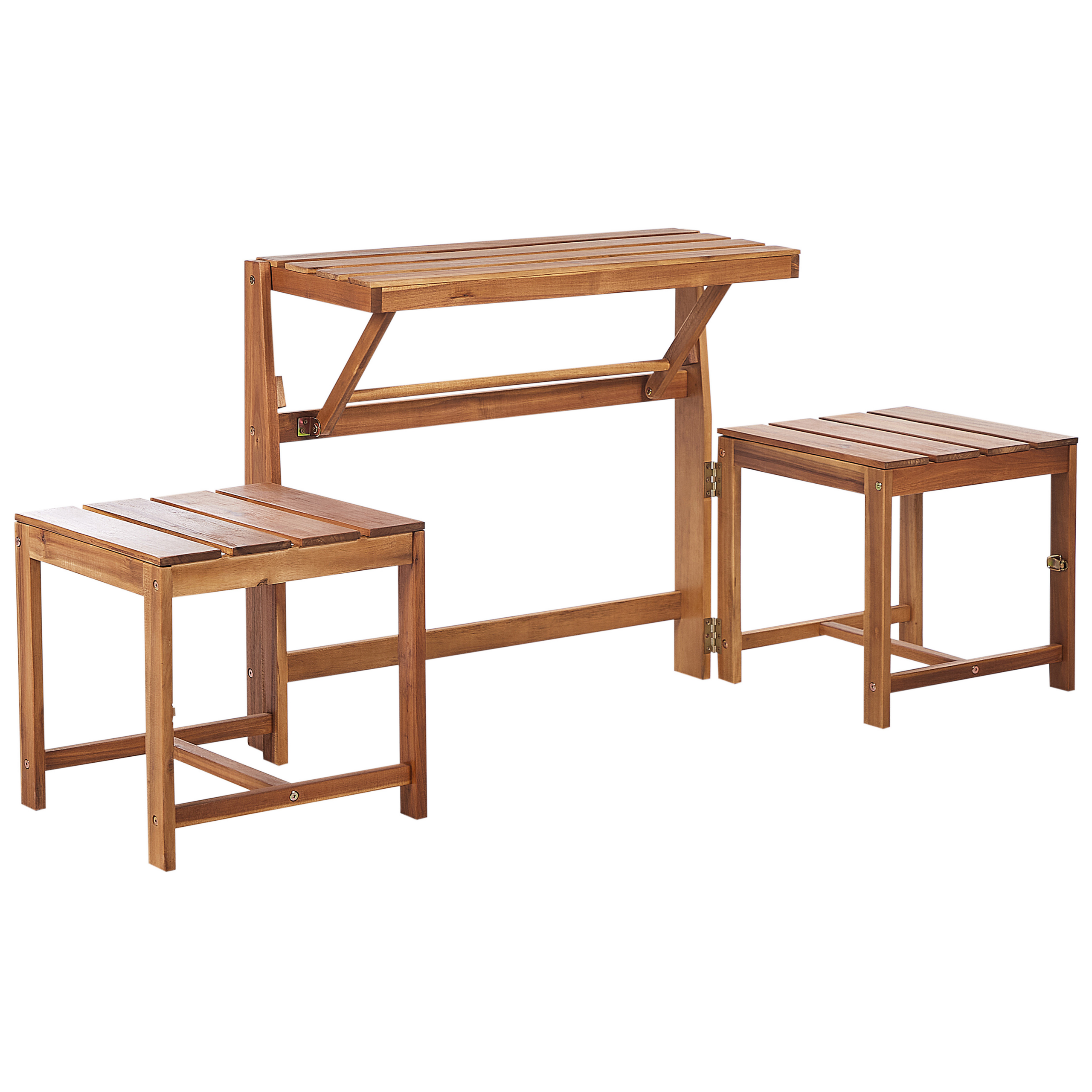 Inklapbare tuinmeubels Hout Lichte houtkleur TUENNO