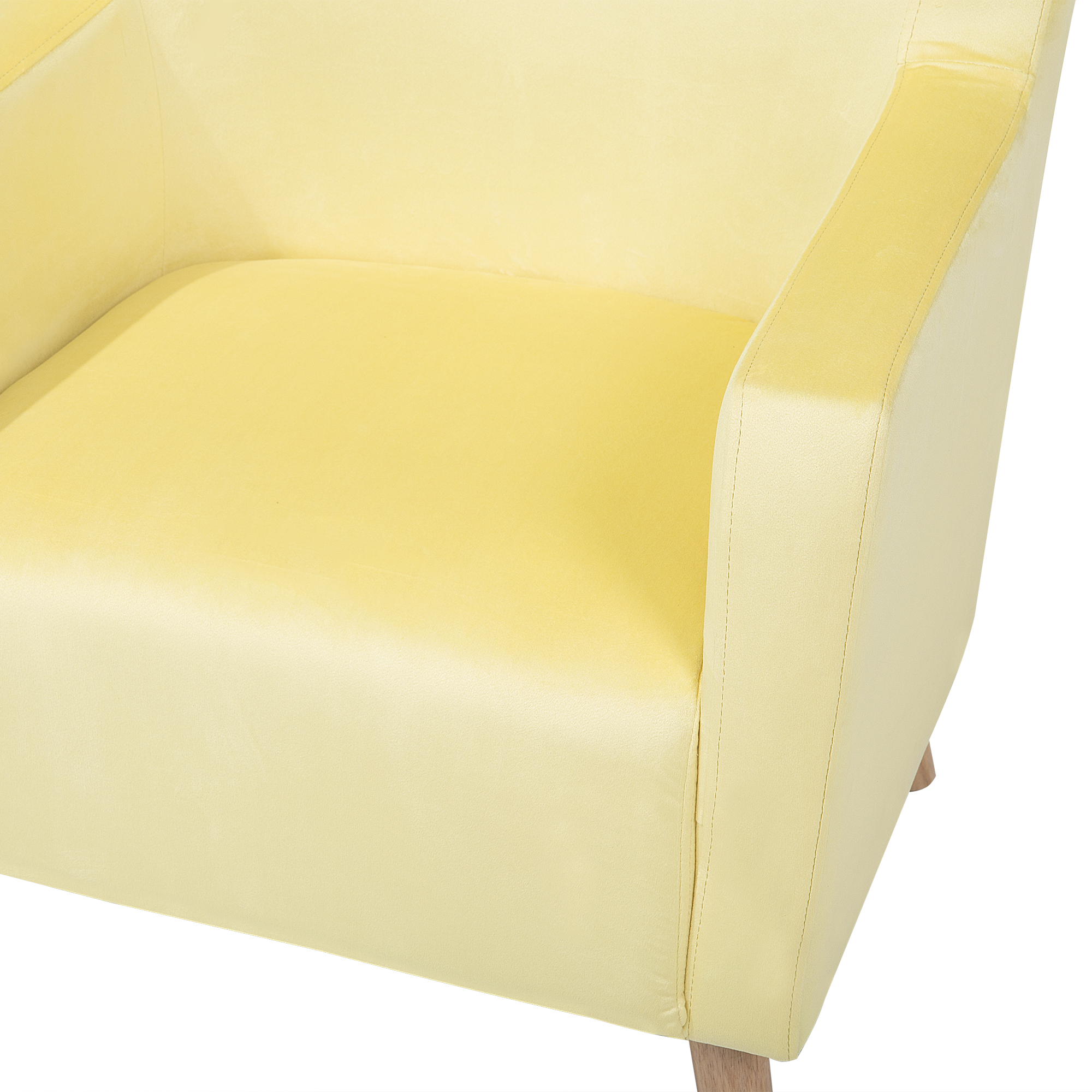 ONEIDA high-backed armchair Velvet Yellow [9]