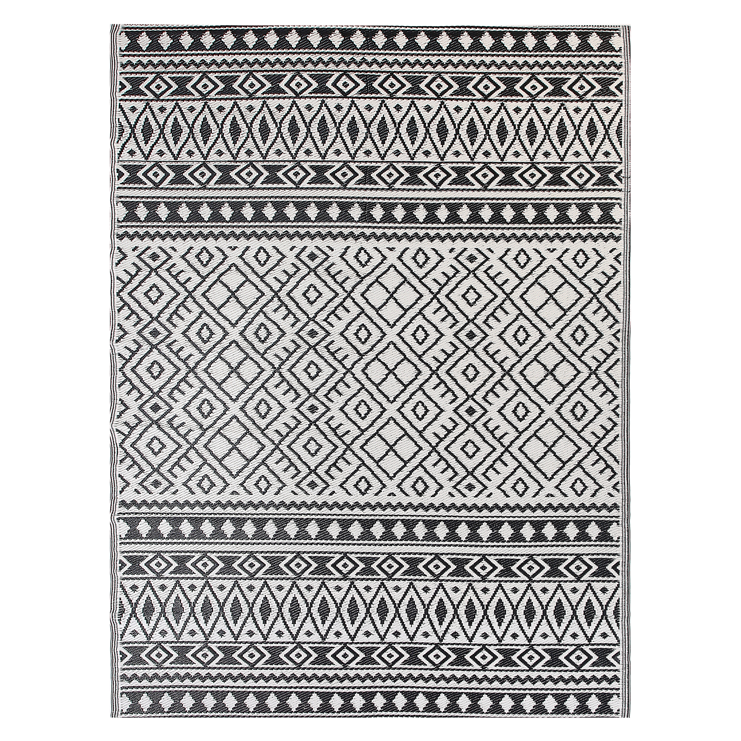 Outdoor vloerkleed zwart 180 x 240 cm NARLI