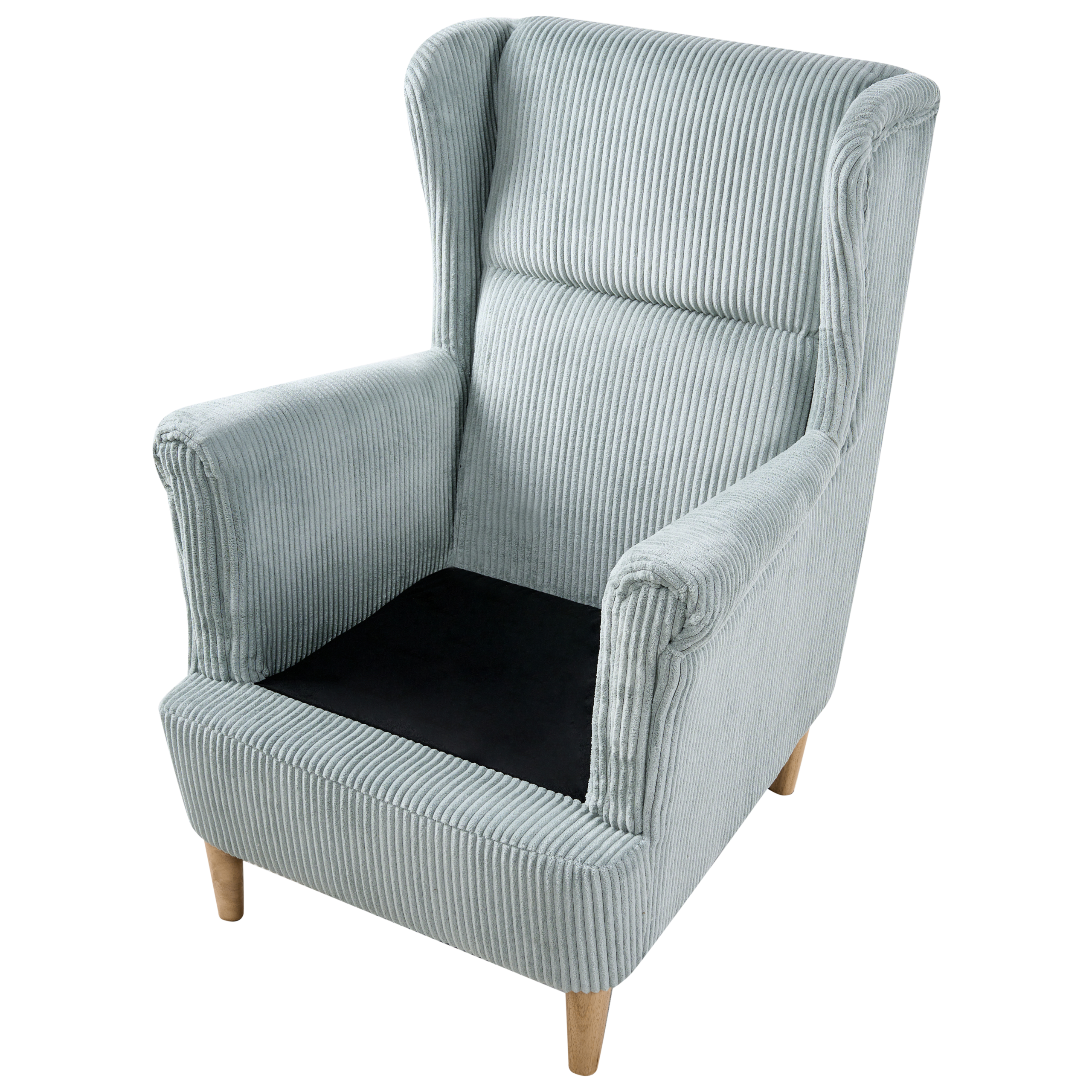 ABSON high-back armchair Velvet Light blue [8]