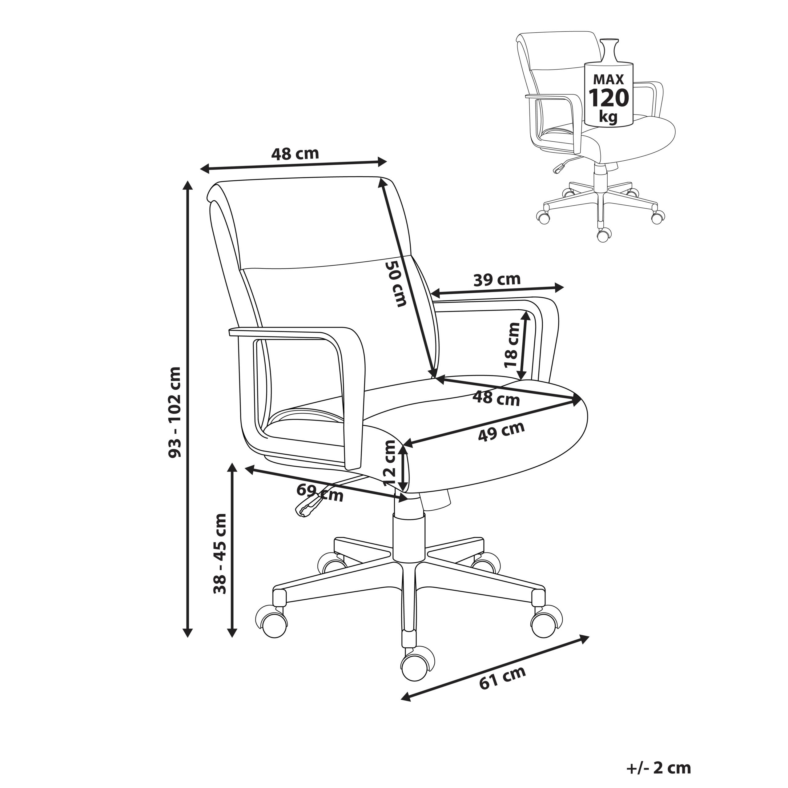 Scaun ergonomic BYRON  Bej [3]