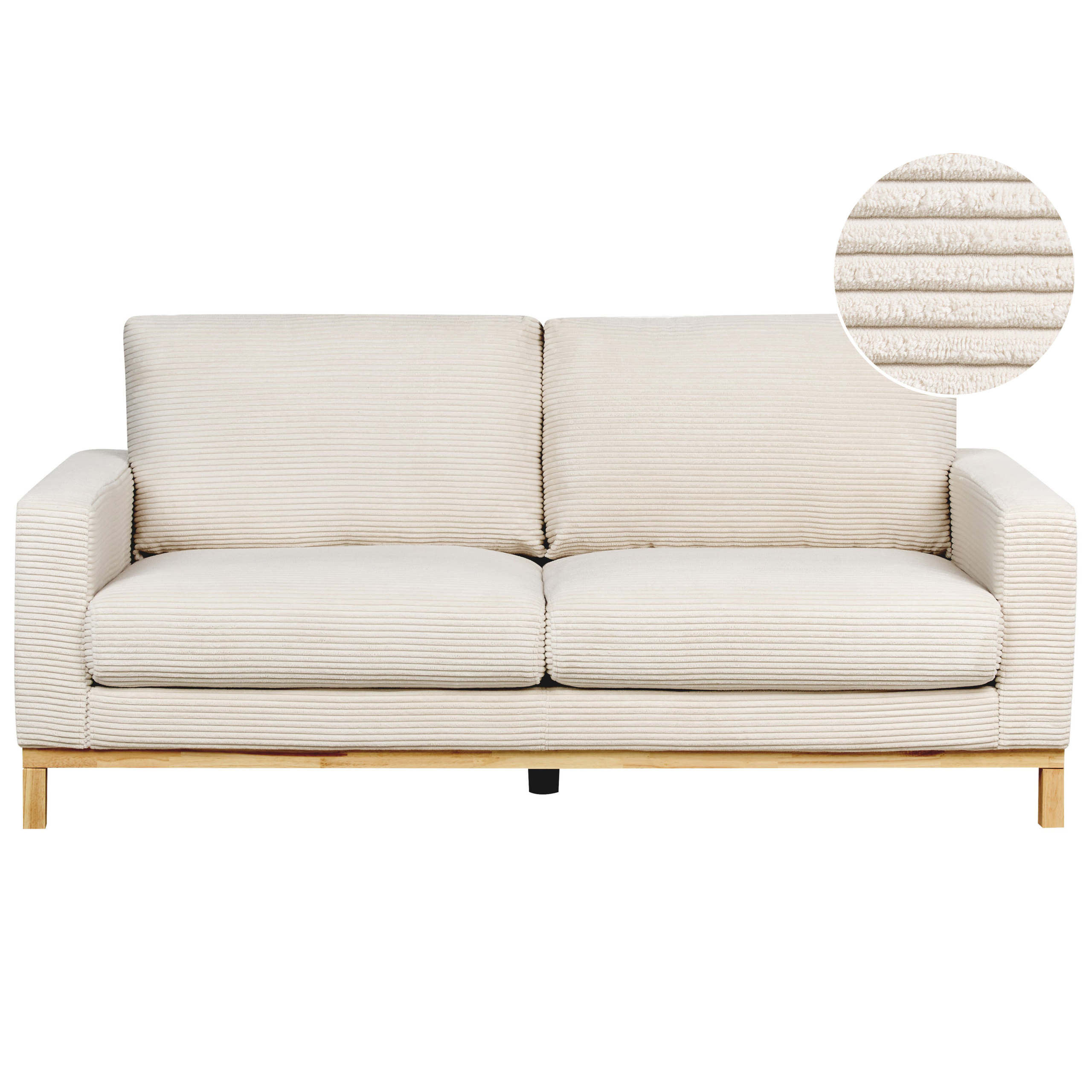 Tweezitsbank corduroy lichtbeige SIGGARD