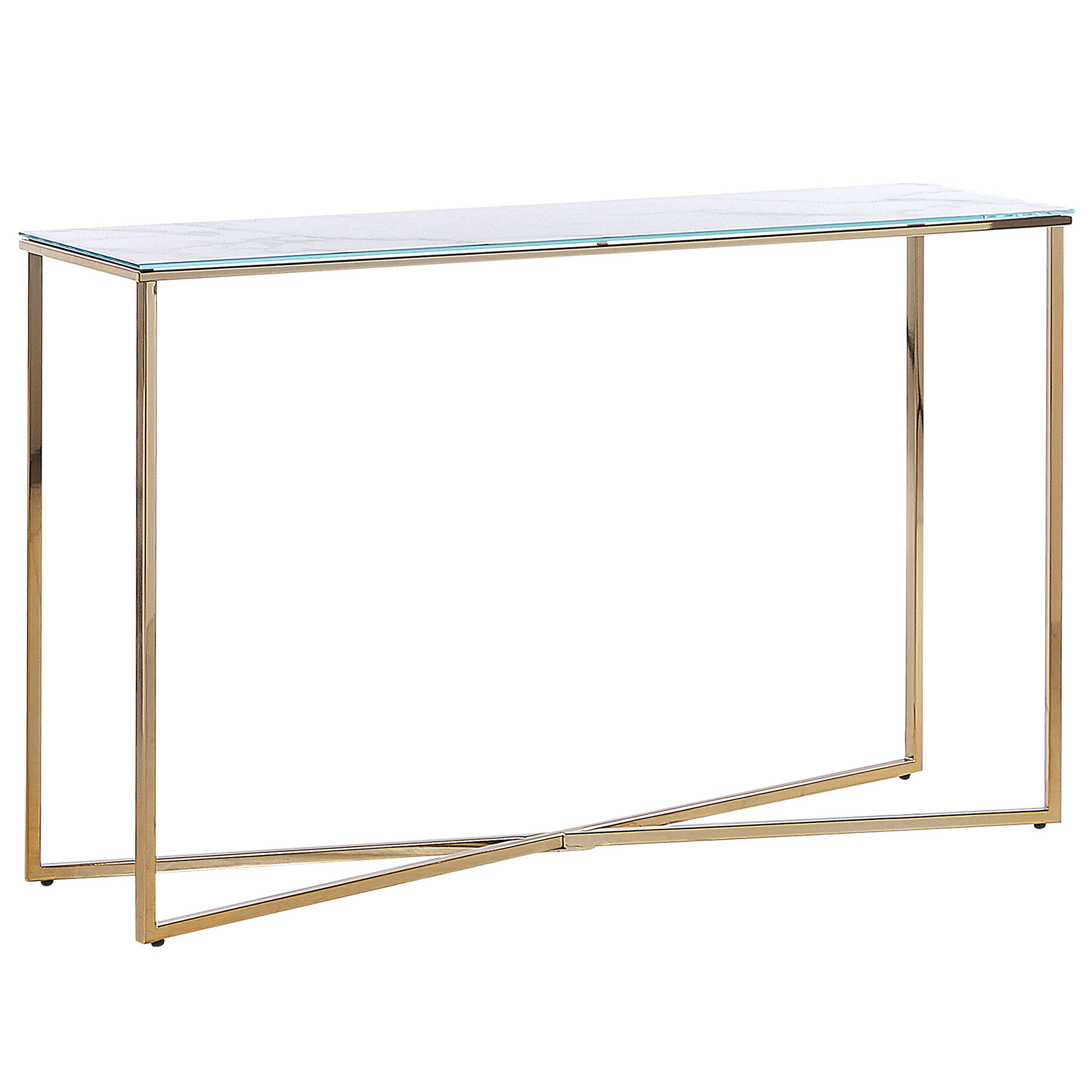 Sidetable marmerlook wit/goud ROYSE
