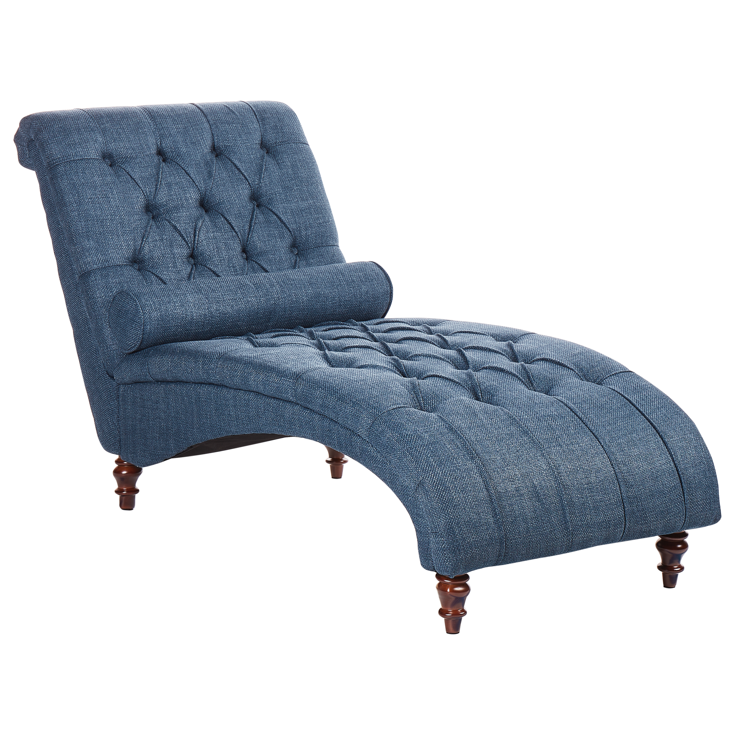 Chaise longue stof blauw MURET