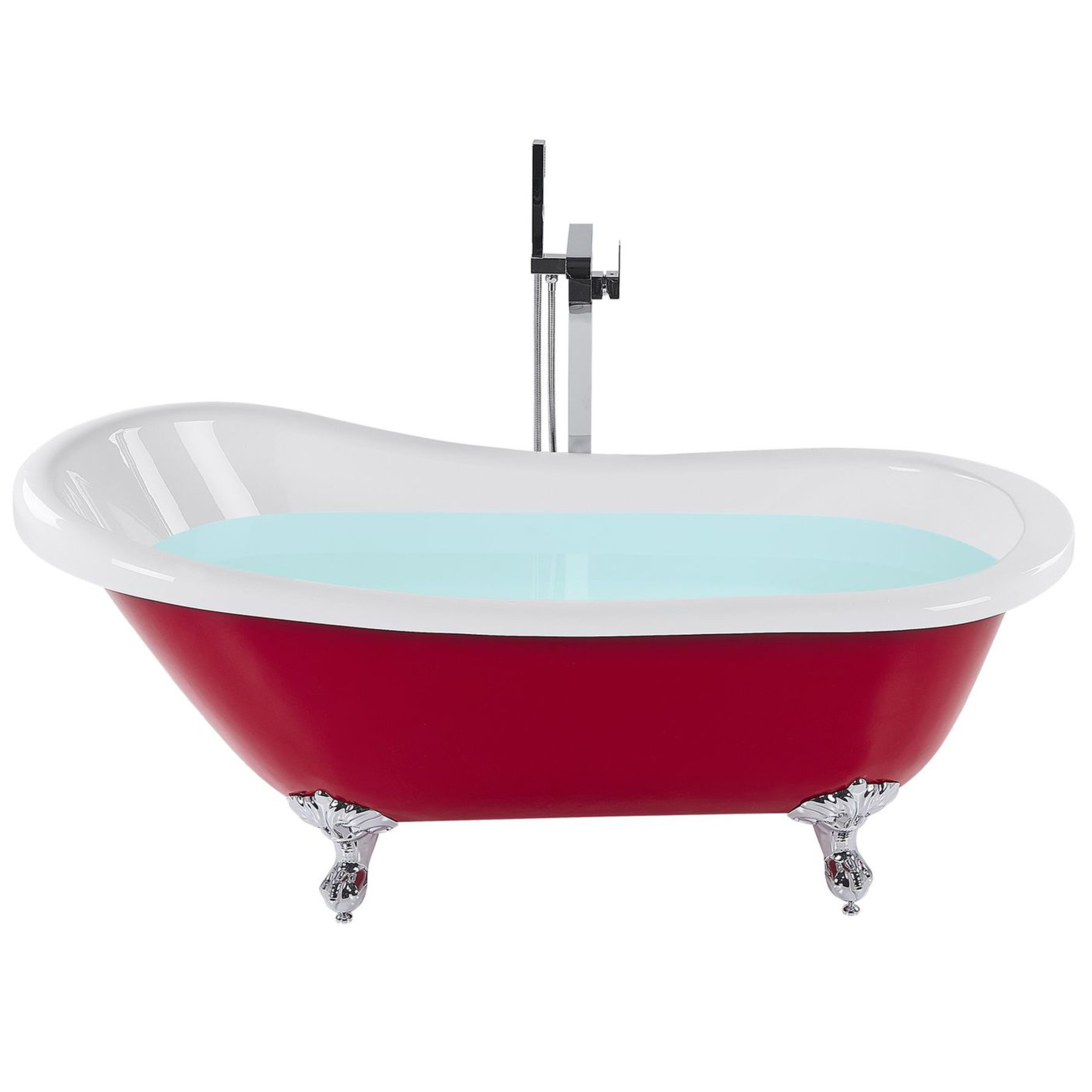 Badkuip vrijstaand rood 153 x 77 cm CAYMAN