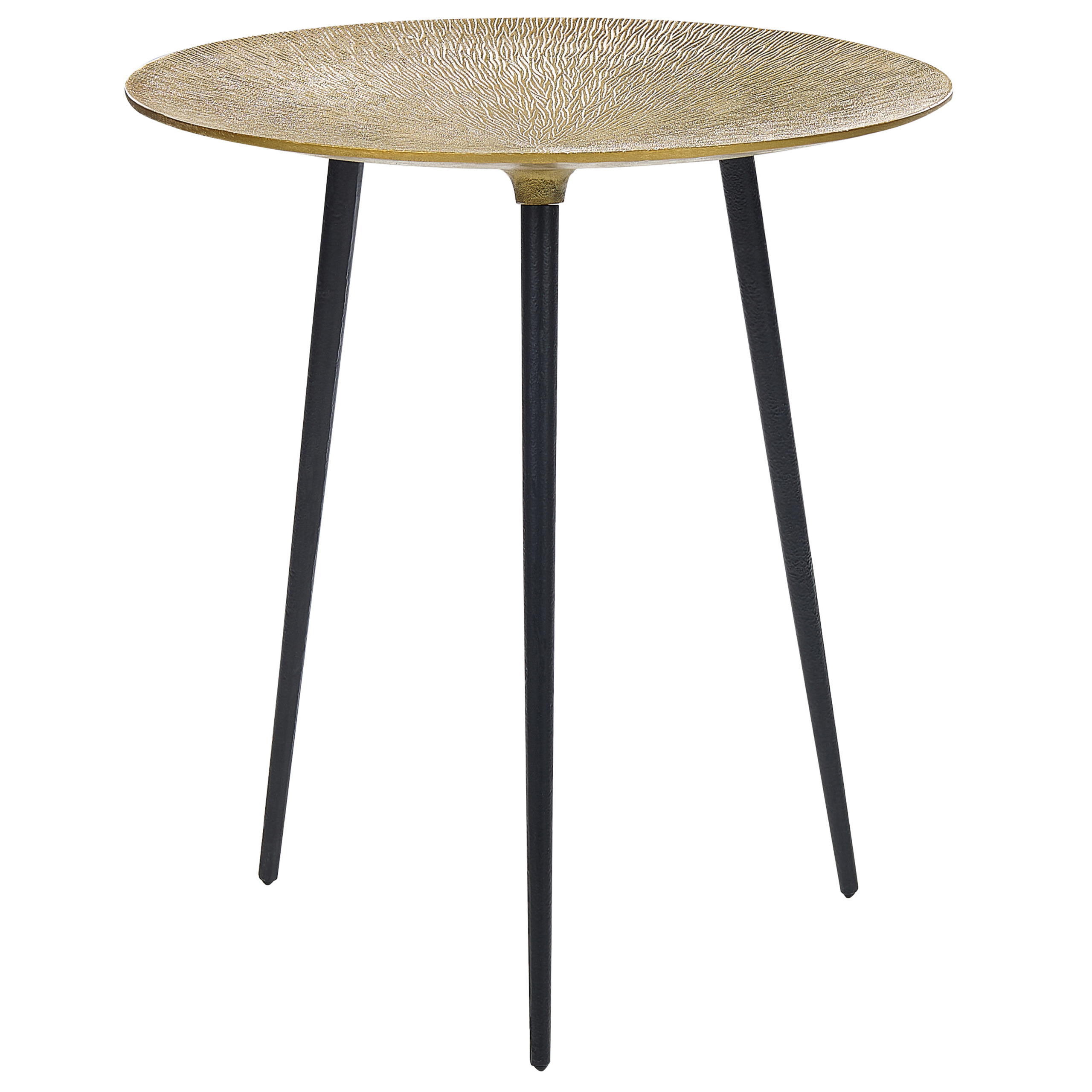 Bijzettafel zwart/goud WAIPU