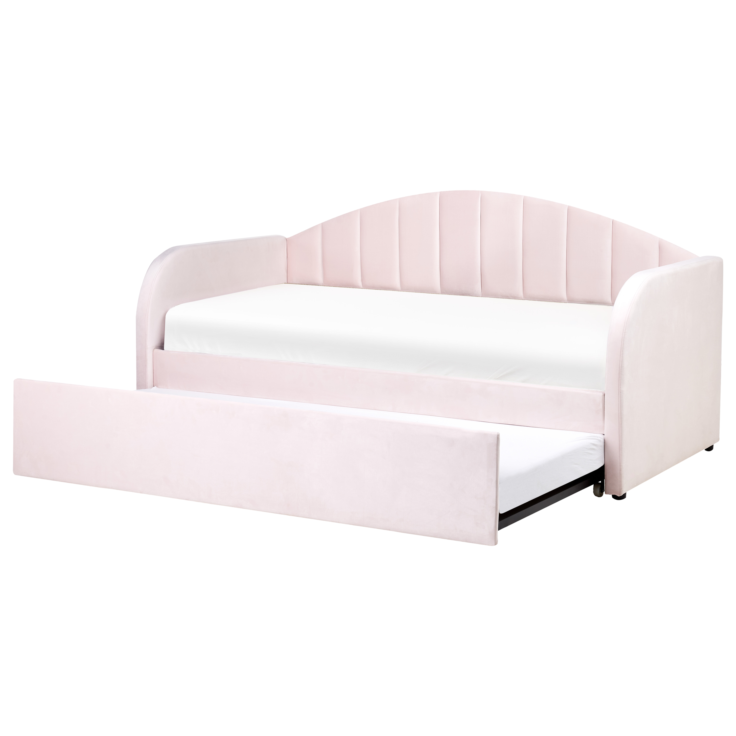 Bedbank fluweel roze 90 x 200 cm EYBURIE