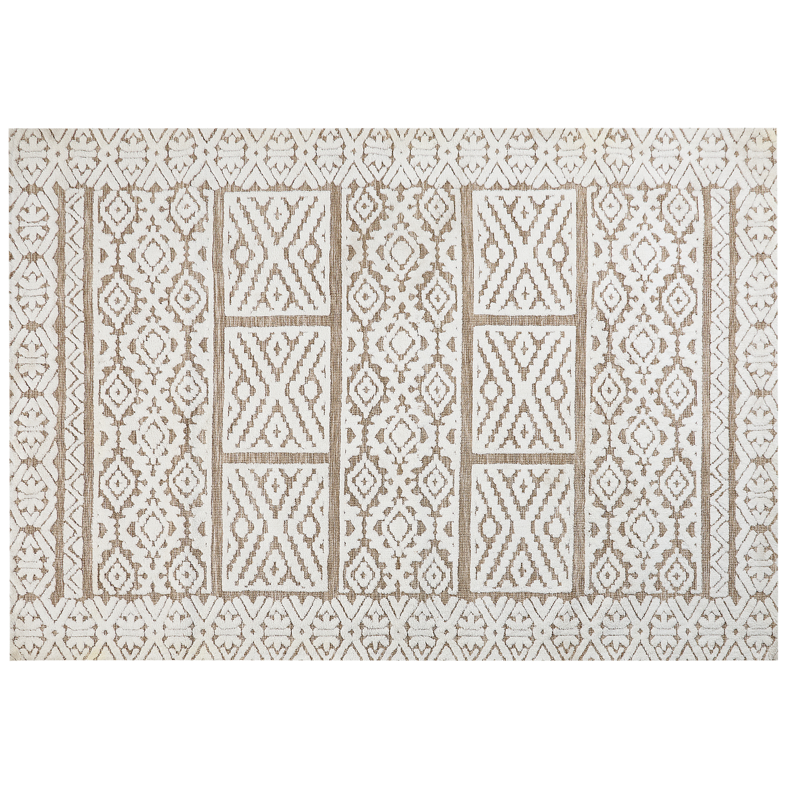 Vloerkleed polyester crème/beige 160 x 230 cm GOGAI