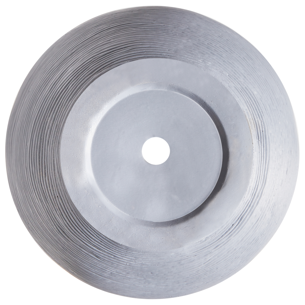 Vaso Tondo In Fibra Di Argilla E Pietra Grigia 38 X 38 X 30 Cm Interni Esterni Giardino Terrazza-image