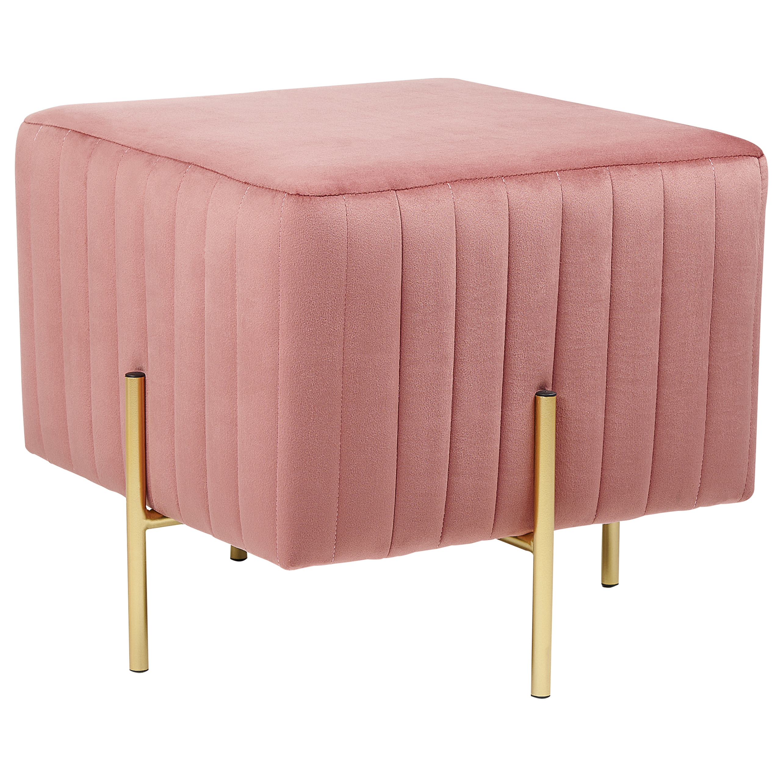 Poef fluweel roze DAYTON