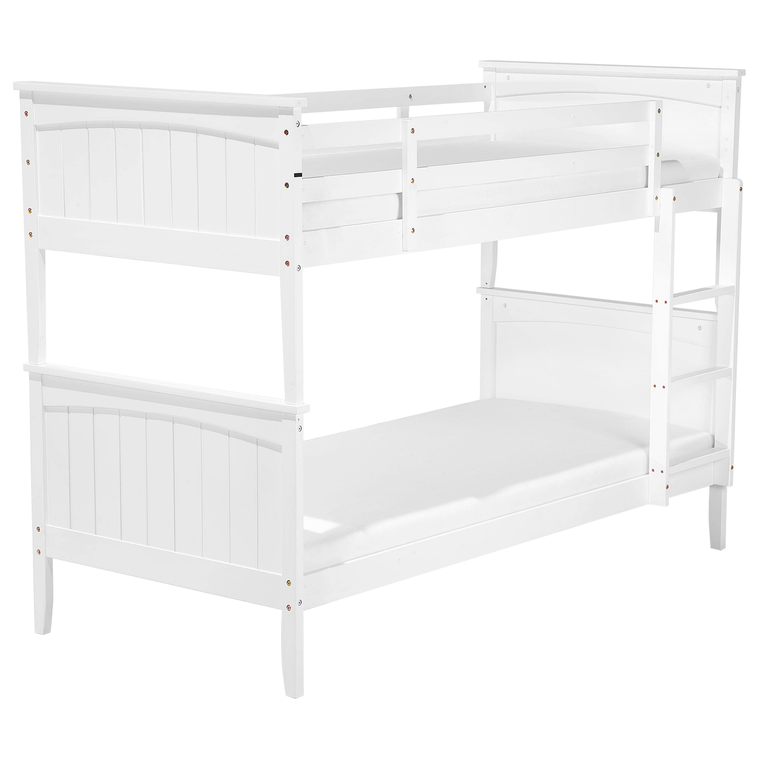 Stapelbed dennenhout wit 90 x 200 cm ALBON