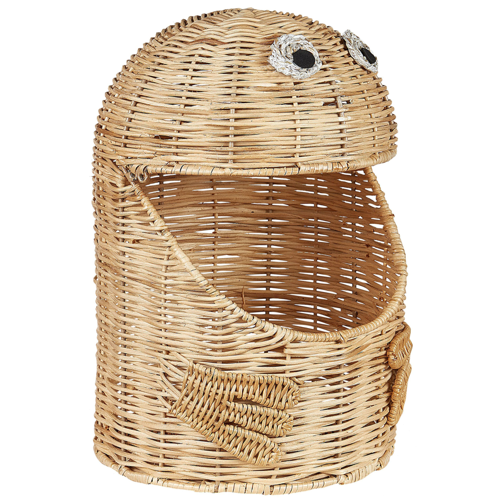 Image of Cesto per giocattoli in vimini Rattan leggero Cesto per giocattoli intrecciato Accessorio per la camera del bambino