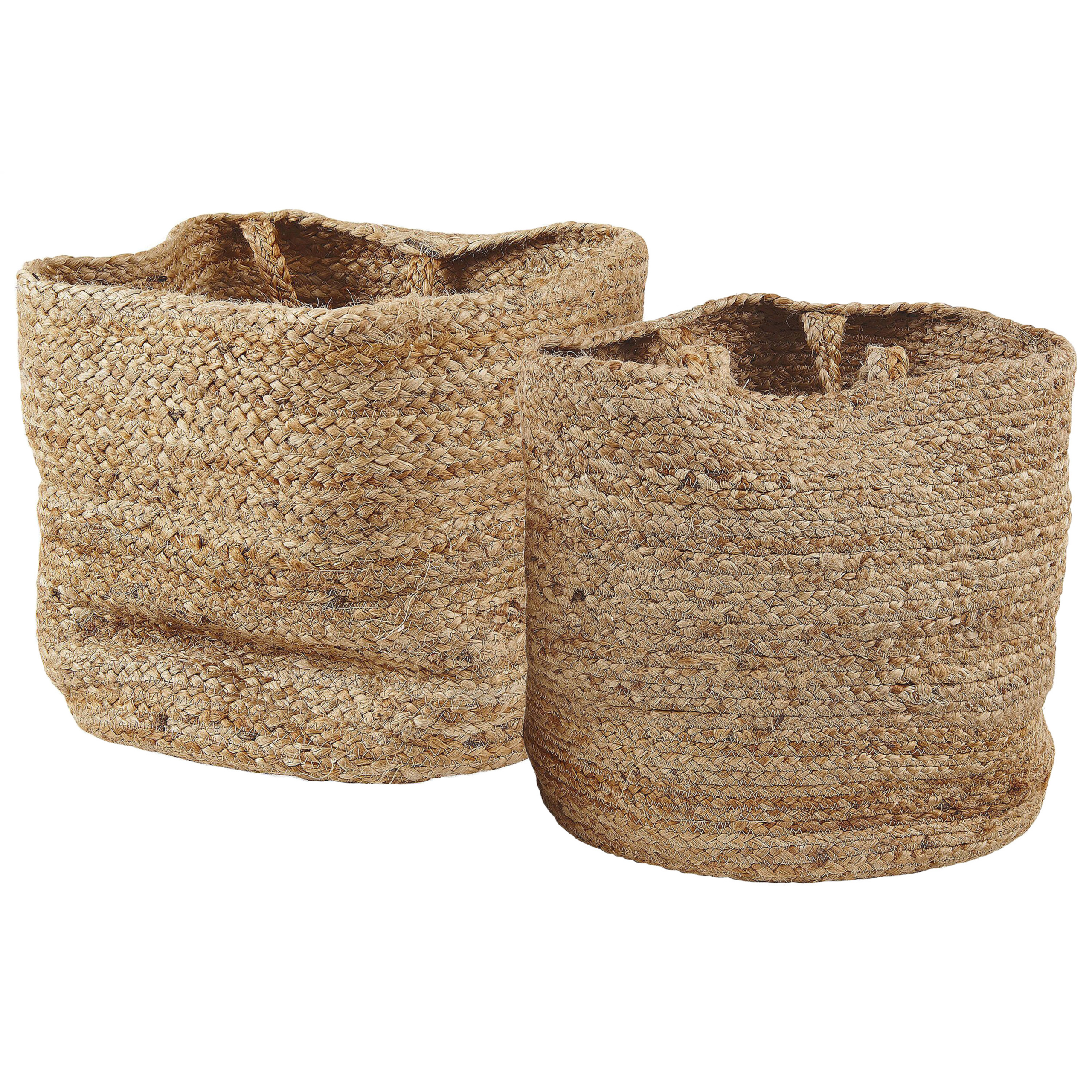 Mand set van 2 zandbeige KAELLA