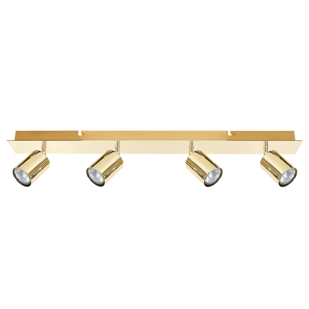 lampadario Metallo dorato 4 Tonalità Luci Orientabili Design Industriale Moderno Colore Opaco