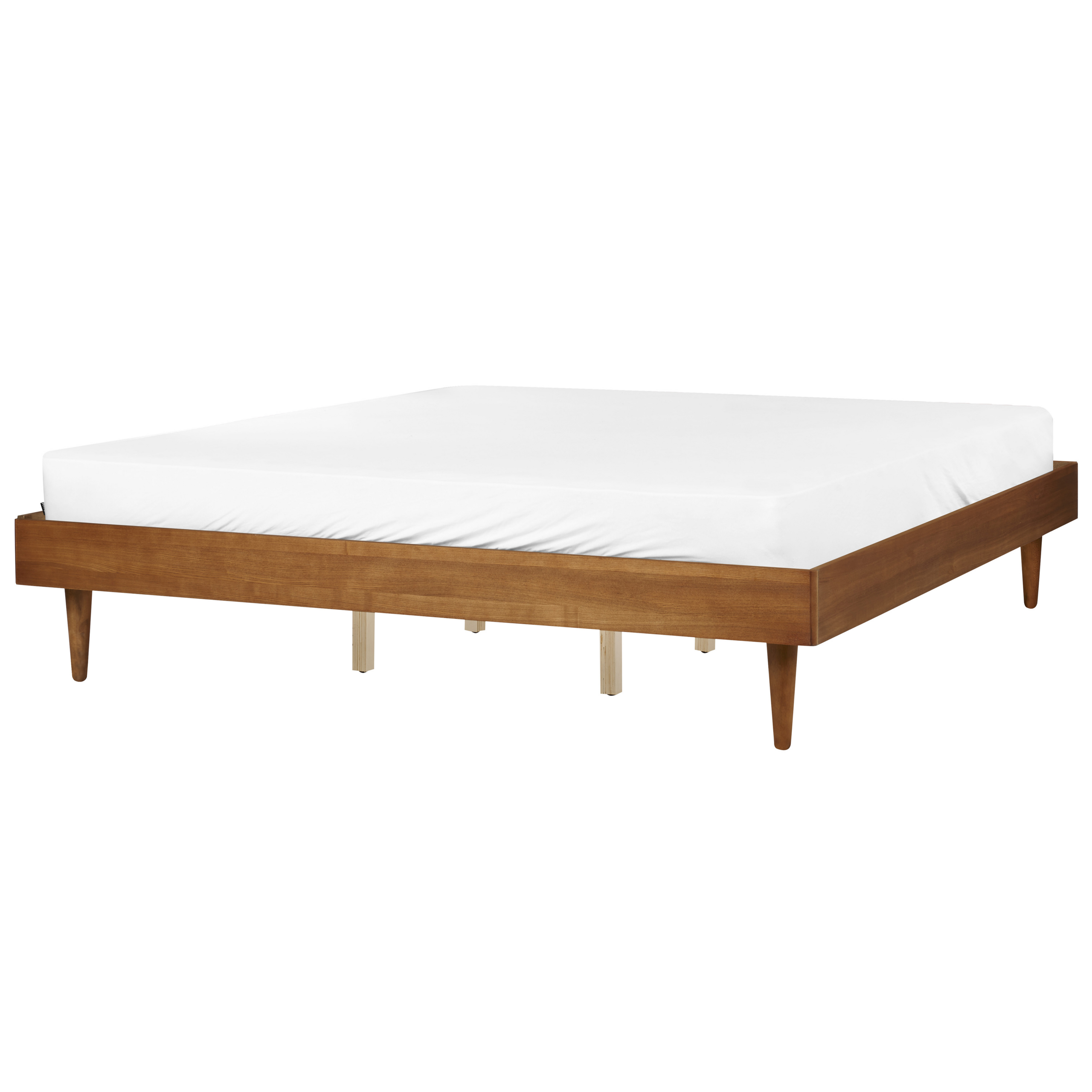 Bed hout lichtbruin 180 x 200 cm TOUCY