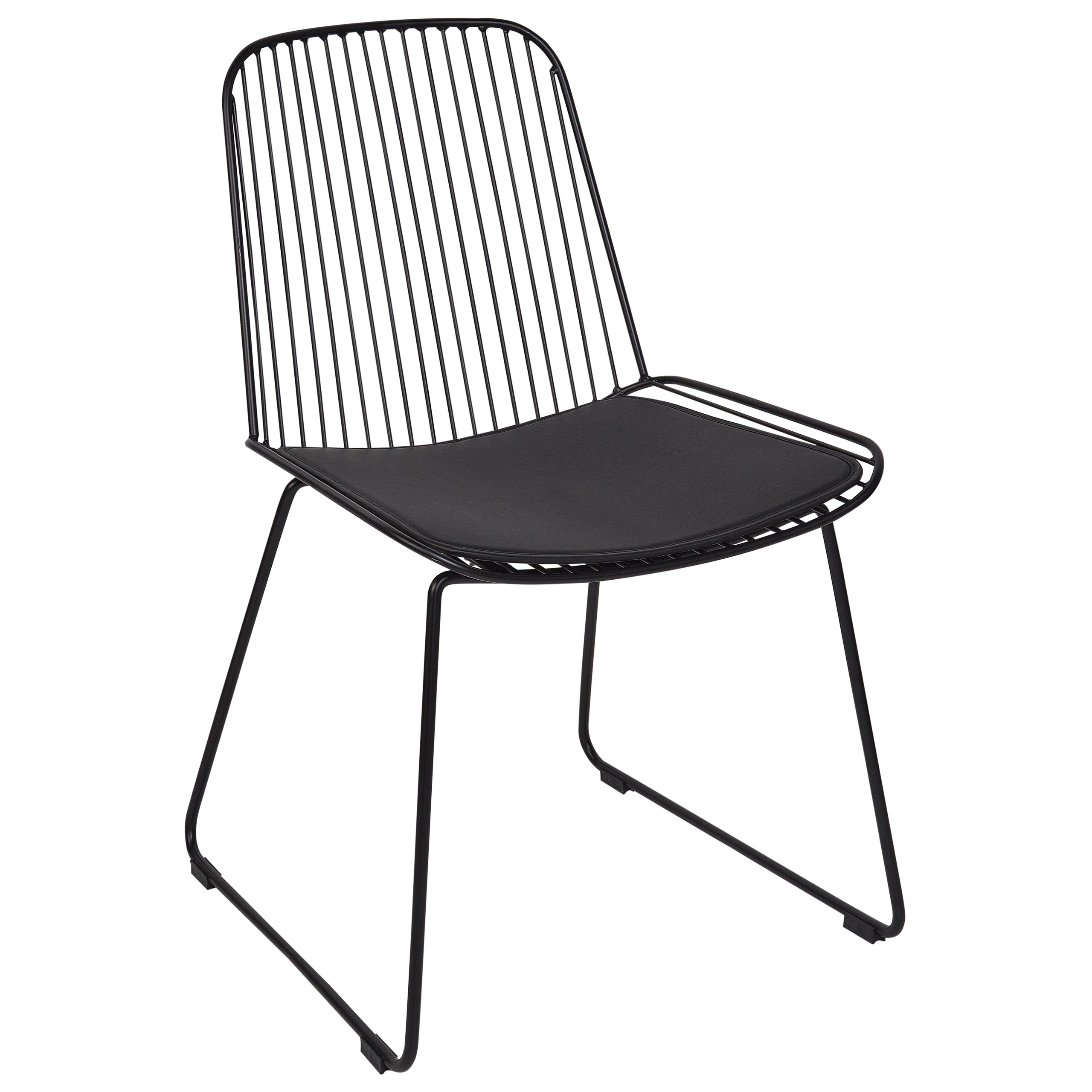 Set de 2 scaune dining PENSACOLA Metal Negru [4]