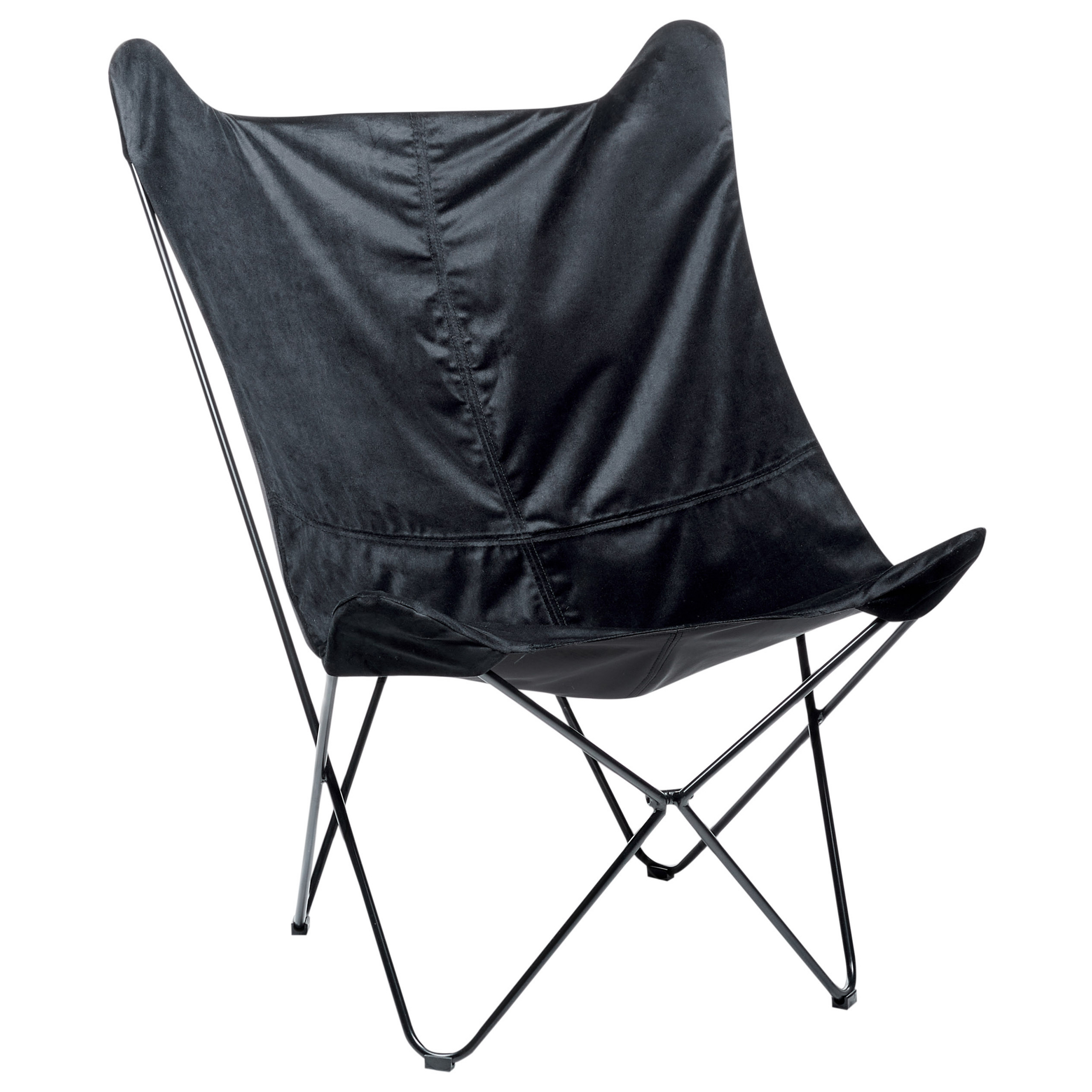 Fauteuil Fluweel Zwart NYBRO