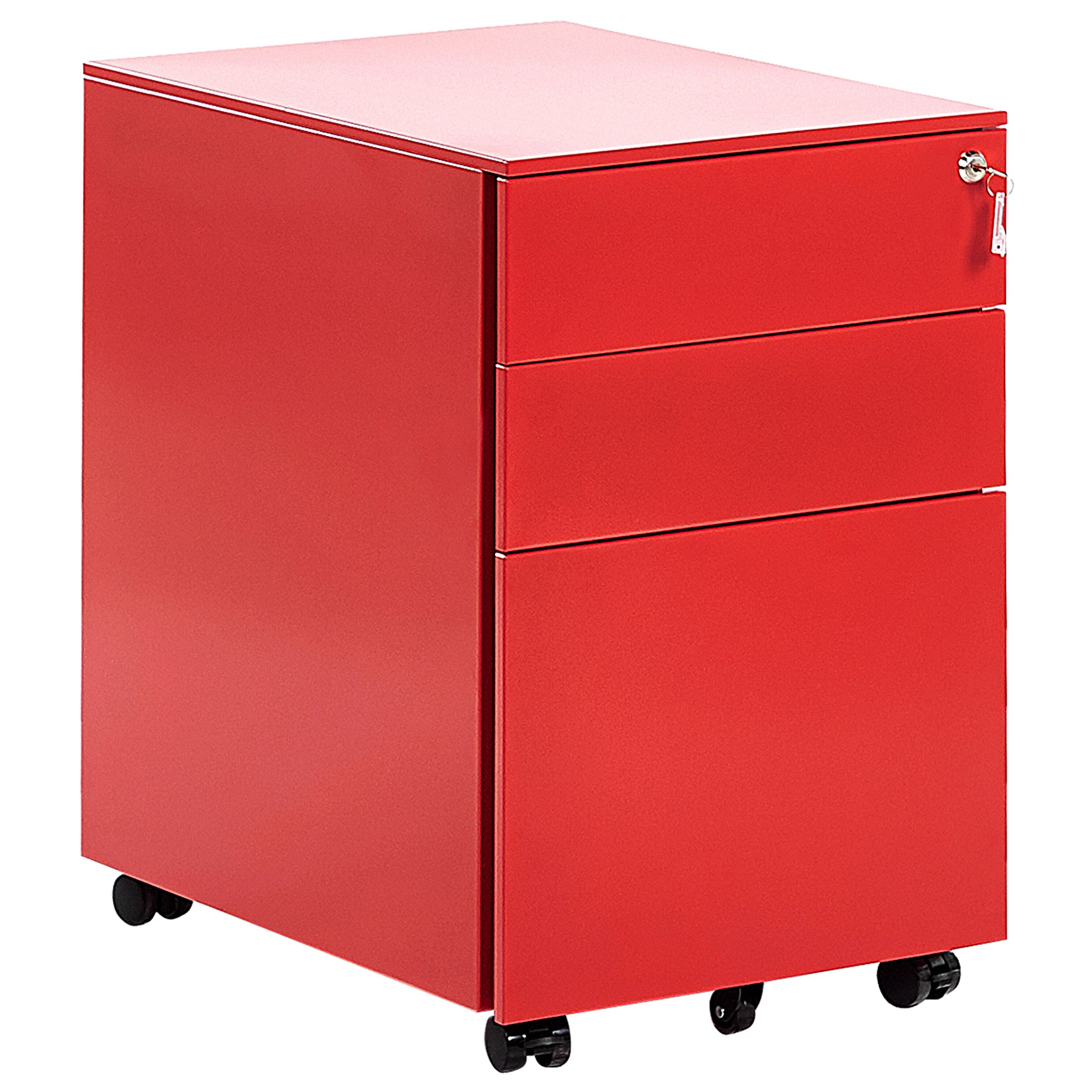 Archiefkast metaal rood CAMI