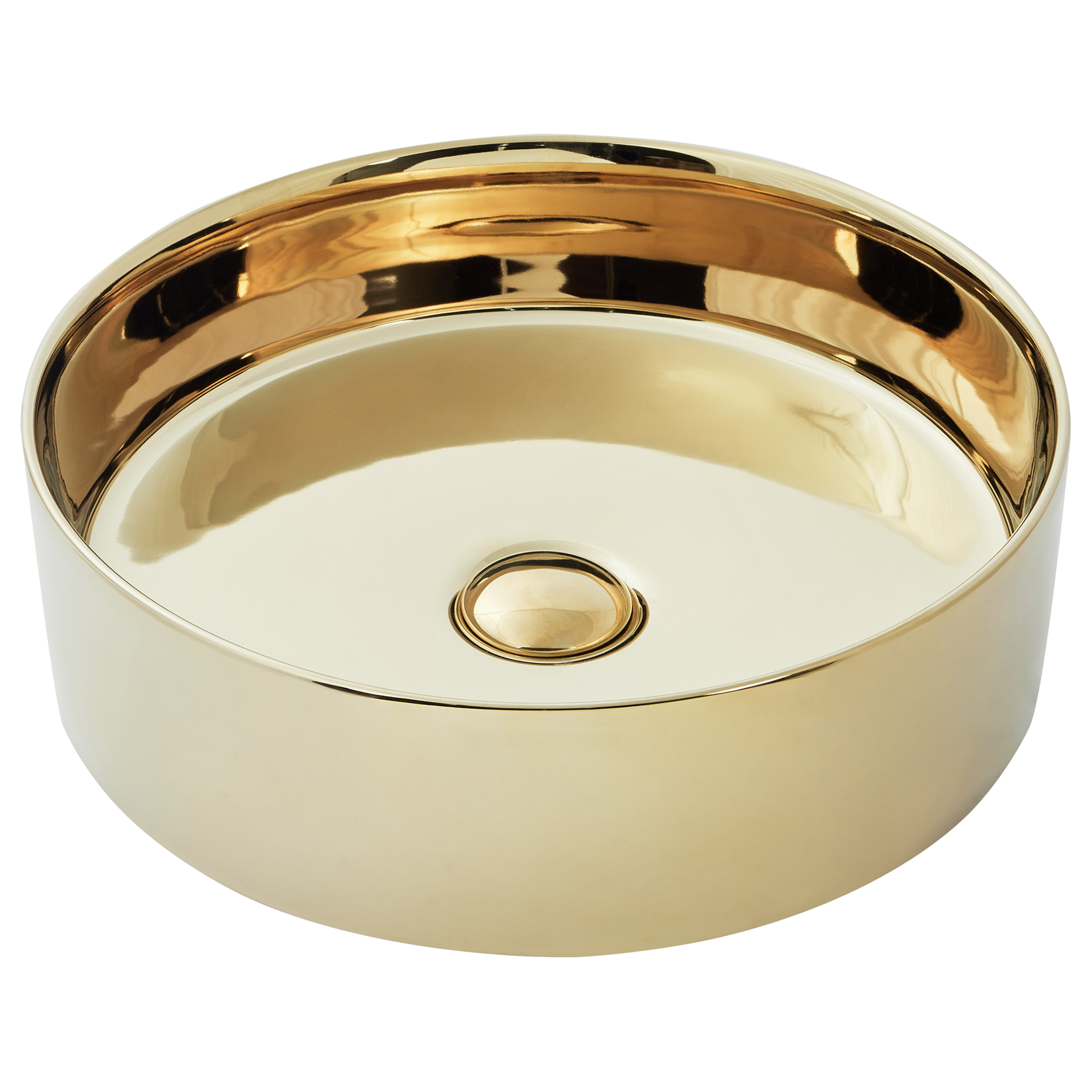Wastafel keramiek goud ⌀ 40 cm TEBAR