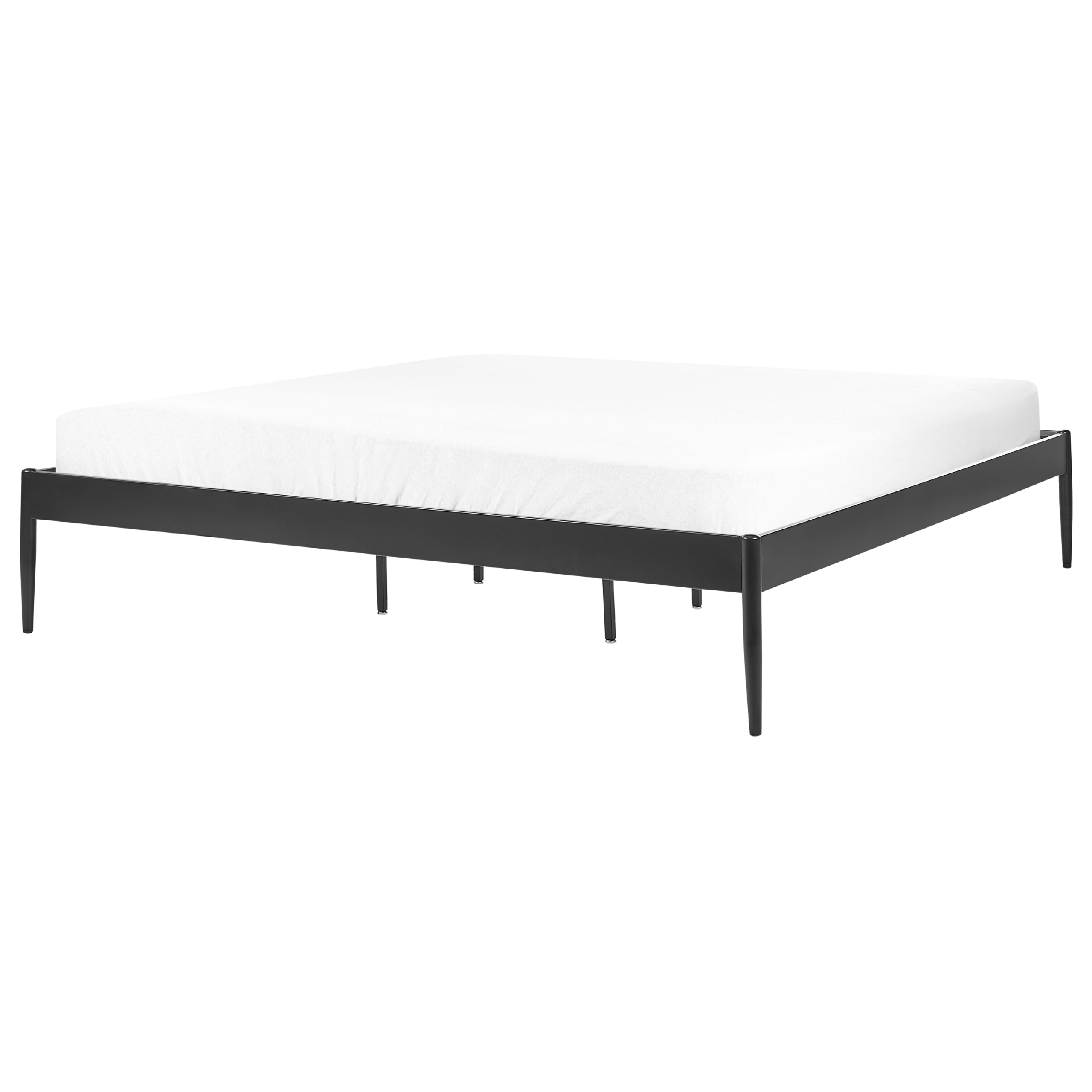 Bed metaal zwart 180 x 200 cm VAURS
