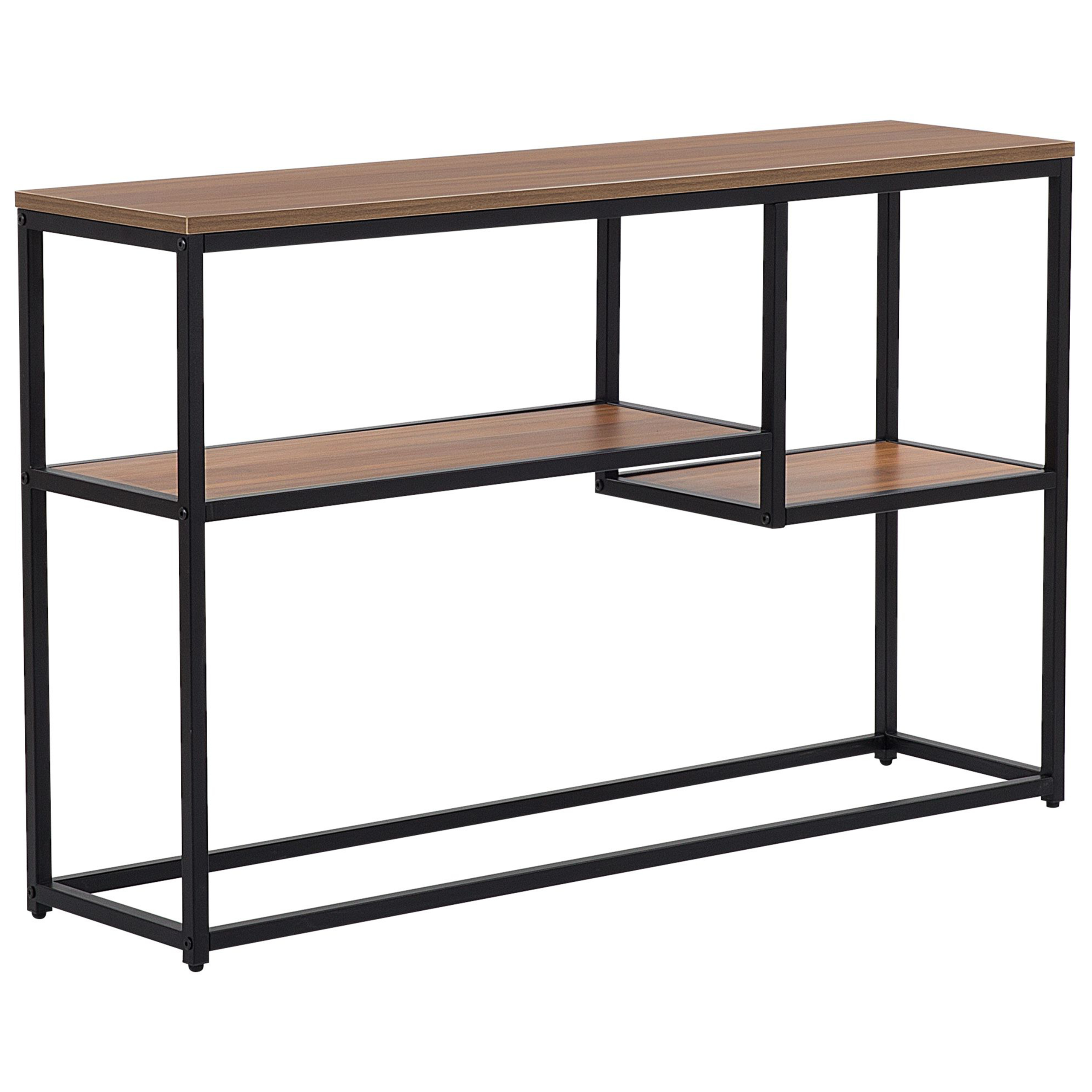 Sidetable donkerbruin/zwart BELMONT