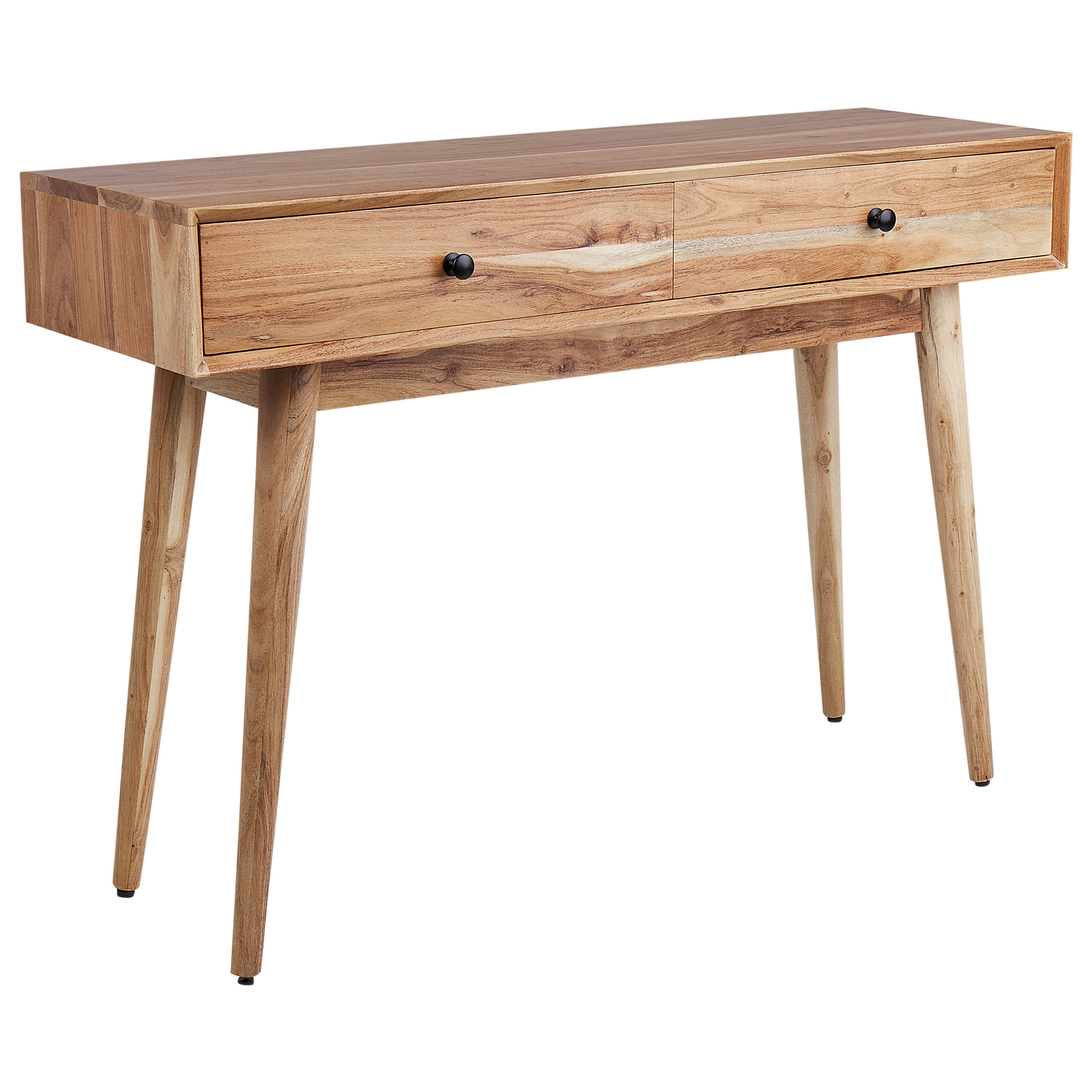 Sidetable met 2 lades lichtbruin FULTON
