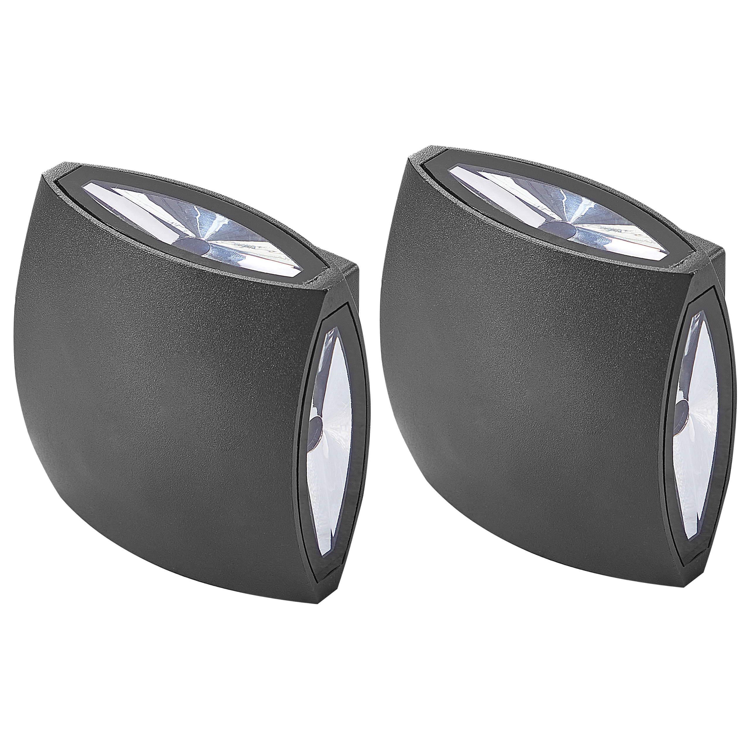 Wandlamp LED set van 2 zwart RAMAPO