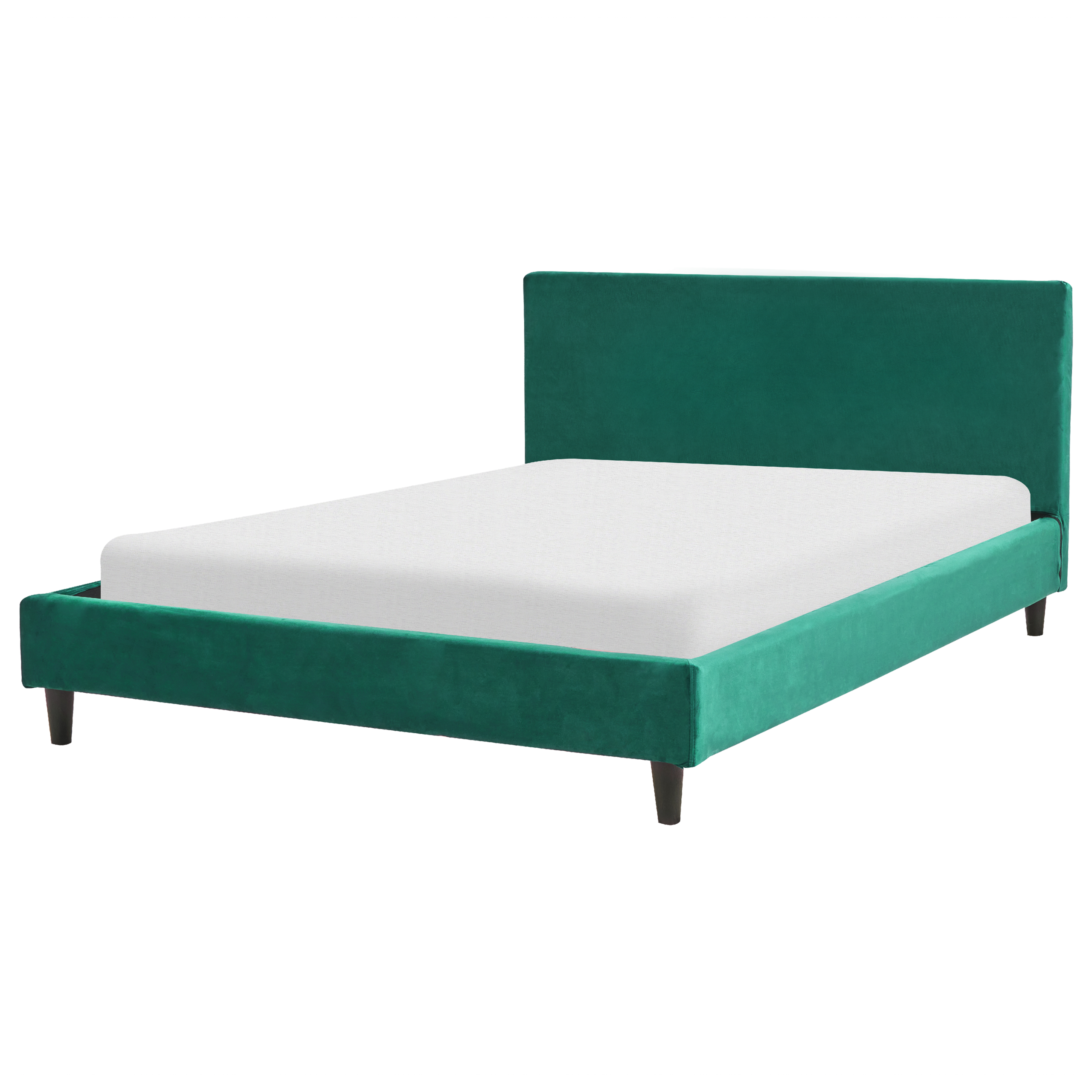 Bed fluweel donkergroen 140 x 200 cm FITOU