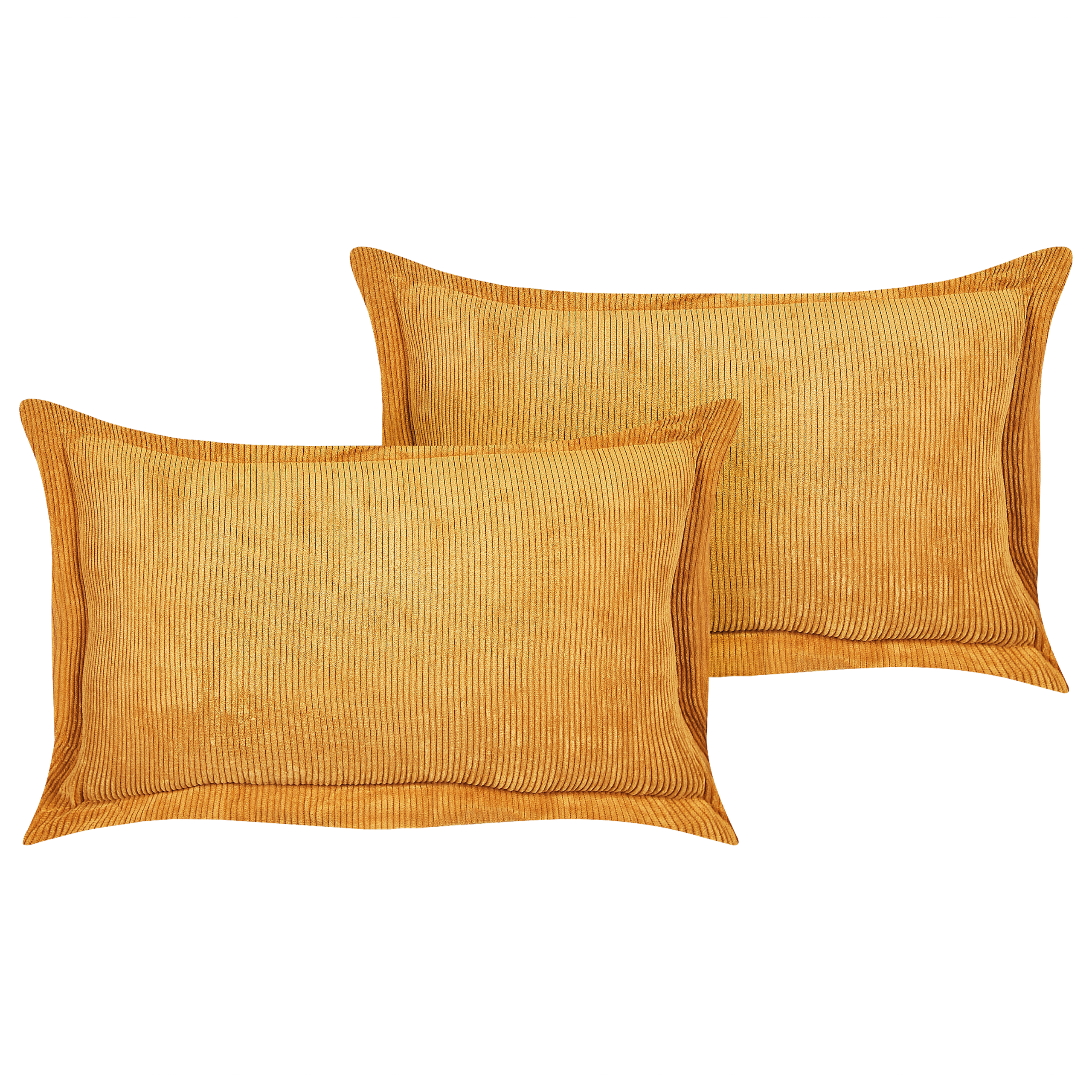 Set van 2 kussens Mosterdgeel ZINNIA 47 x 27 cm