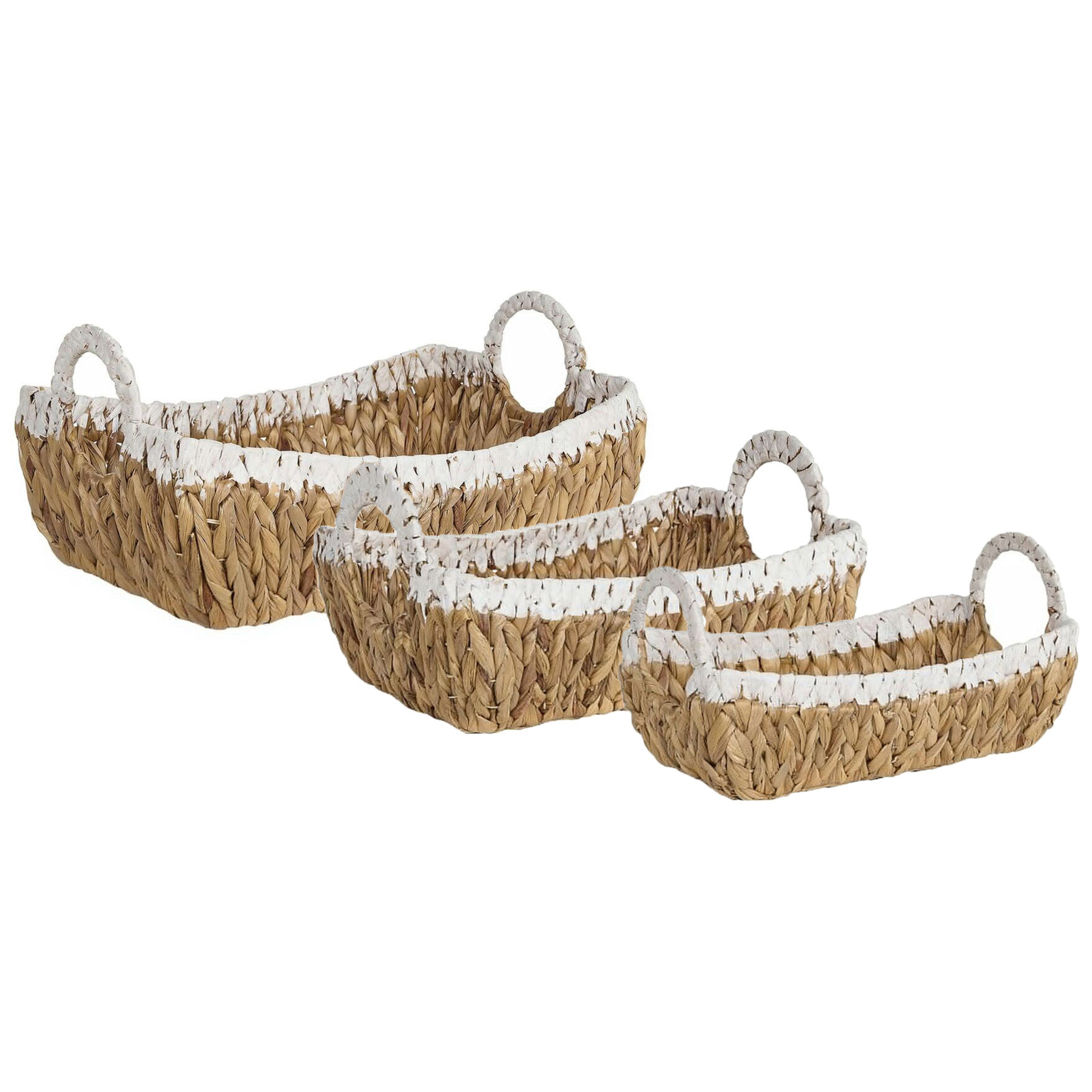 Mand set van 3 waterhyacint CAMPHA