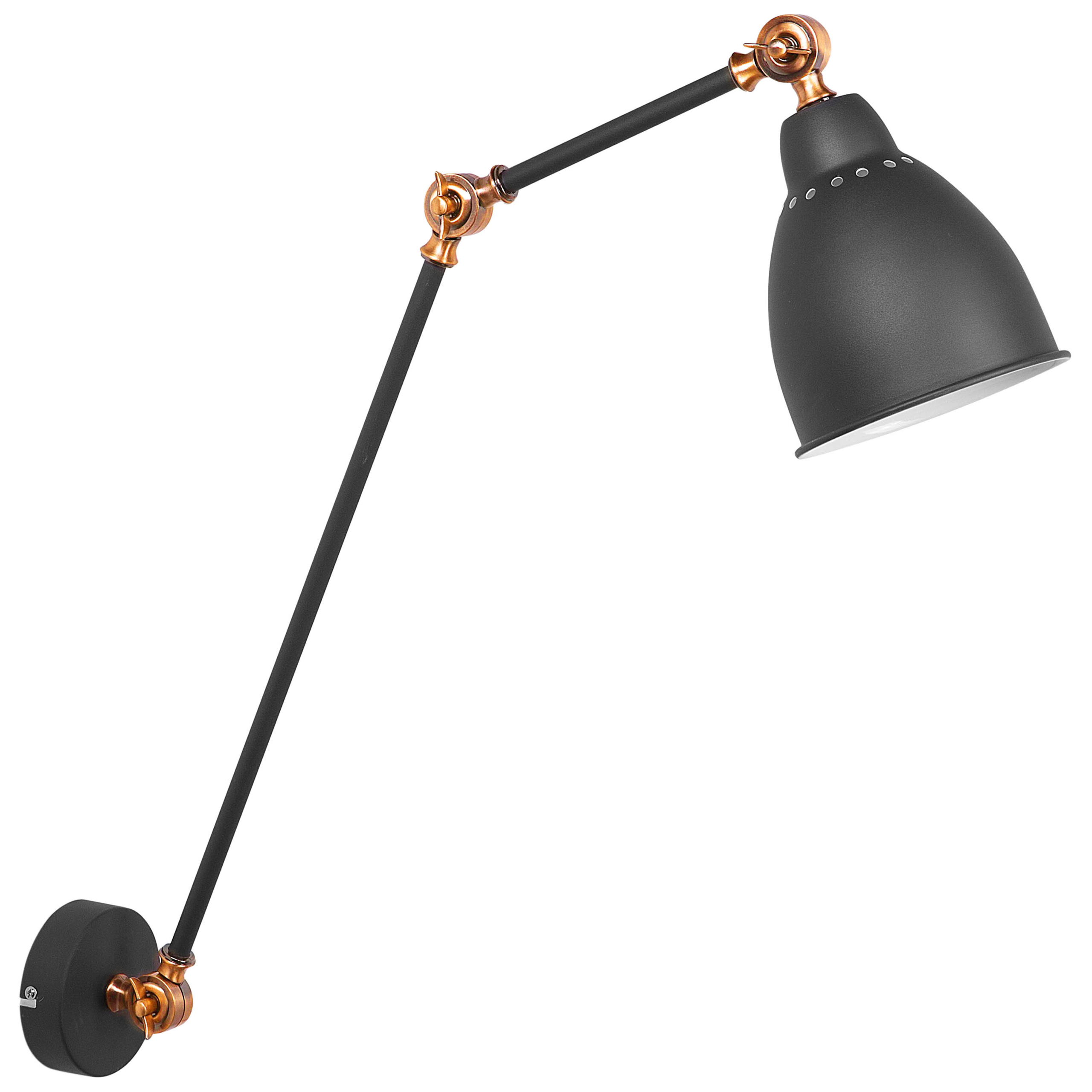 Wandlamp grafietgrijs MISSISSIPPI L