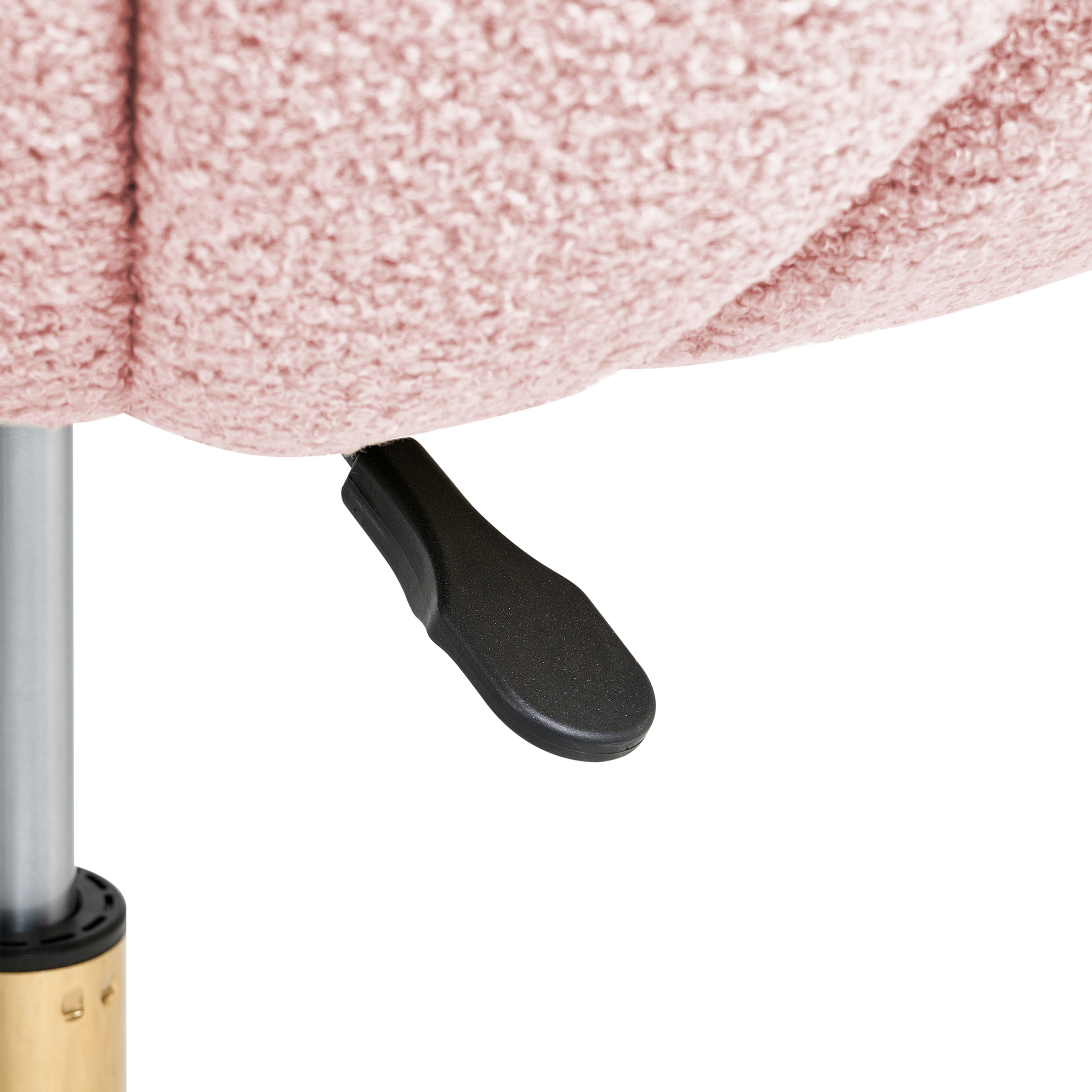 Scaun de birou ANNABELLE Boucle Roz pastel [9]