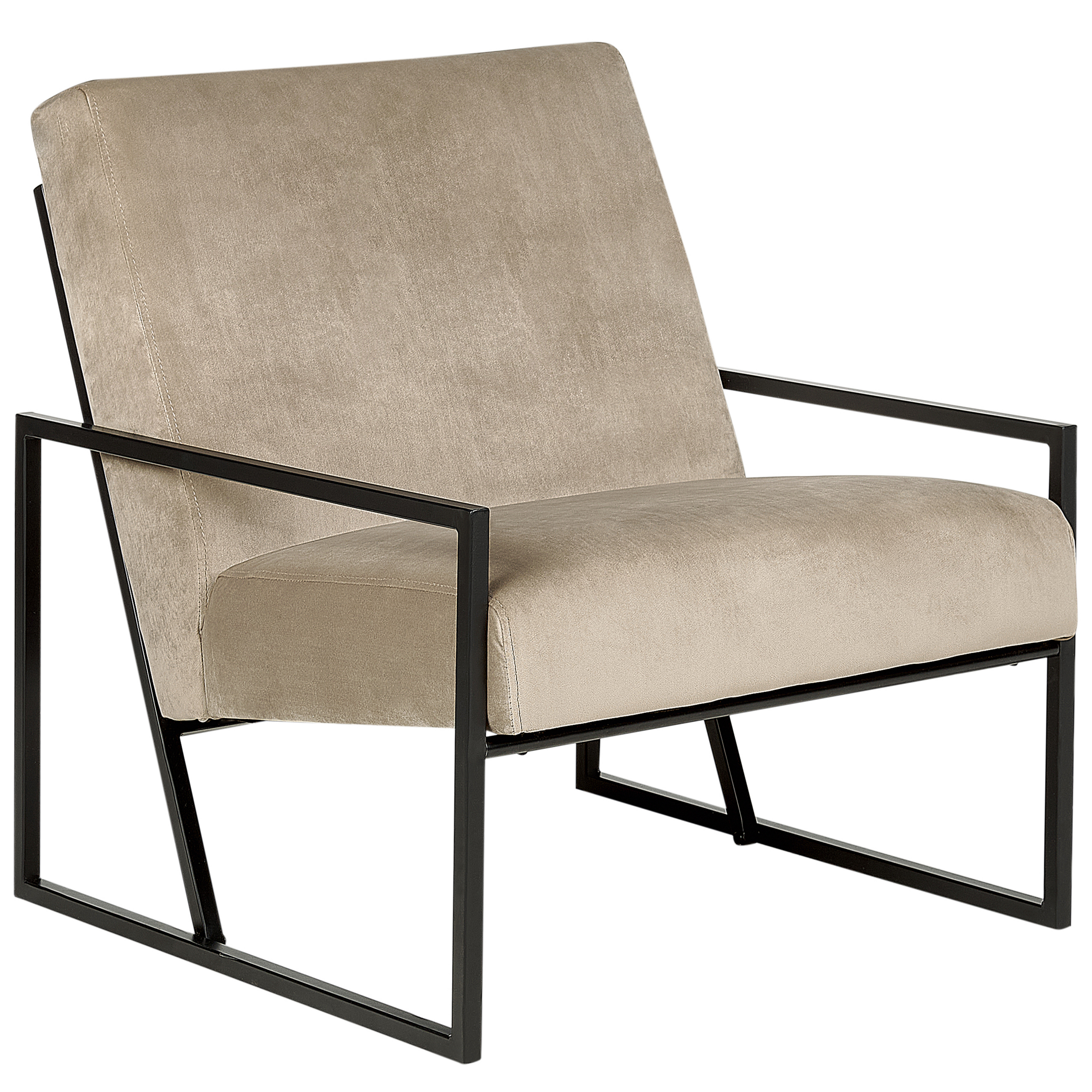 Fauteuil Fluweel Taupe DELARY