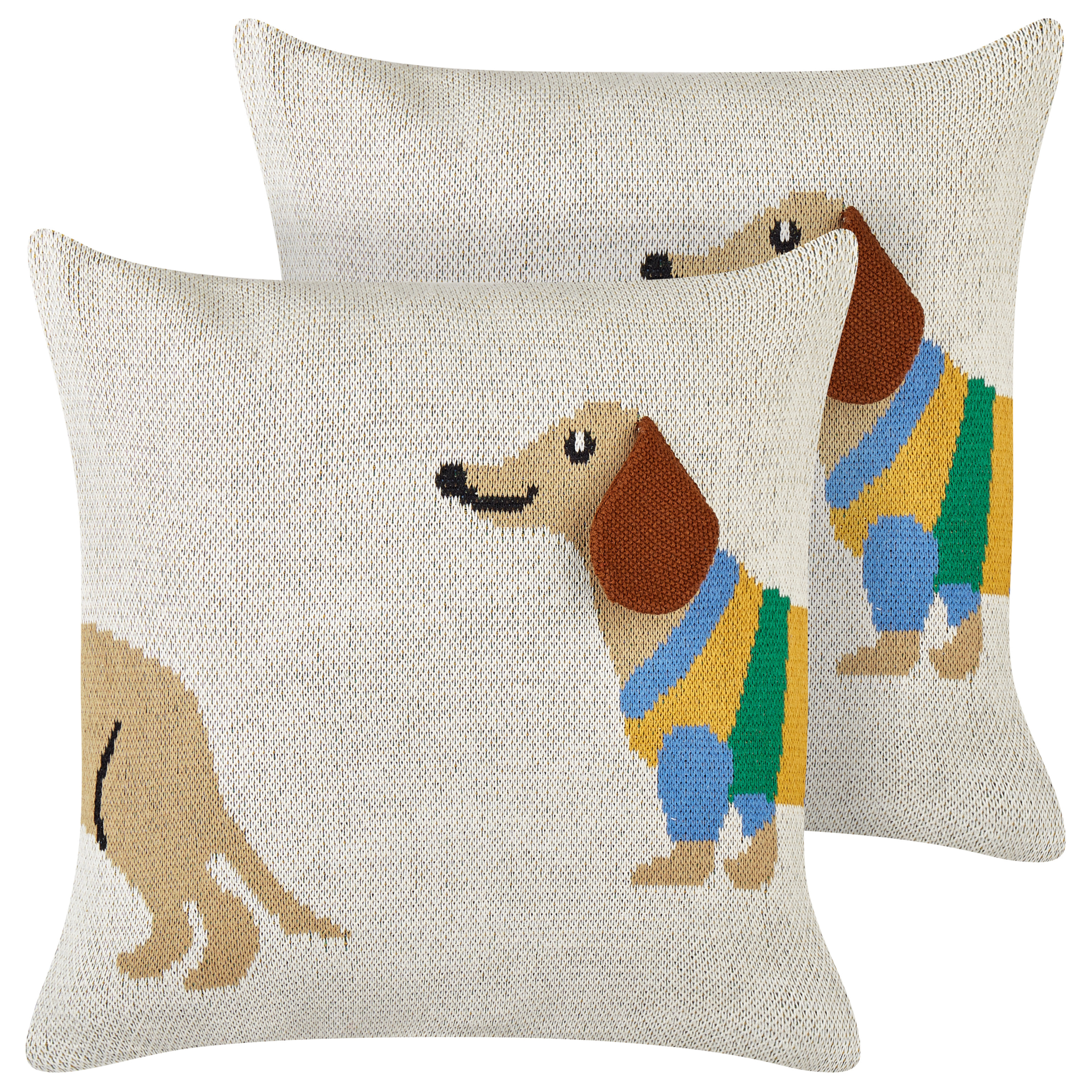 Set van 2 kussens Katoen Beige BATTAL 45 x 45 cm