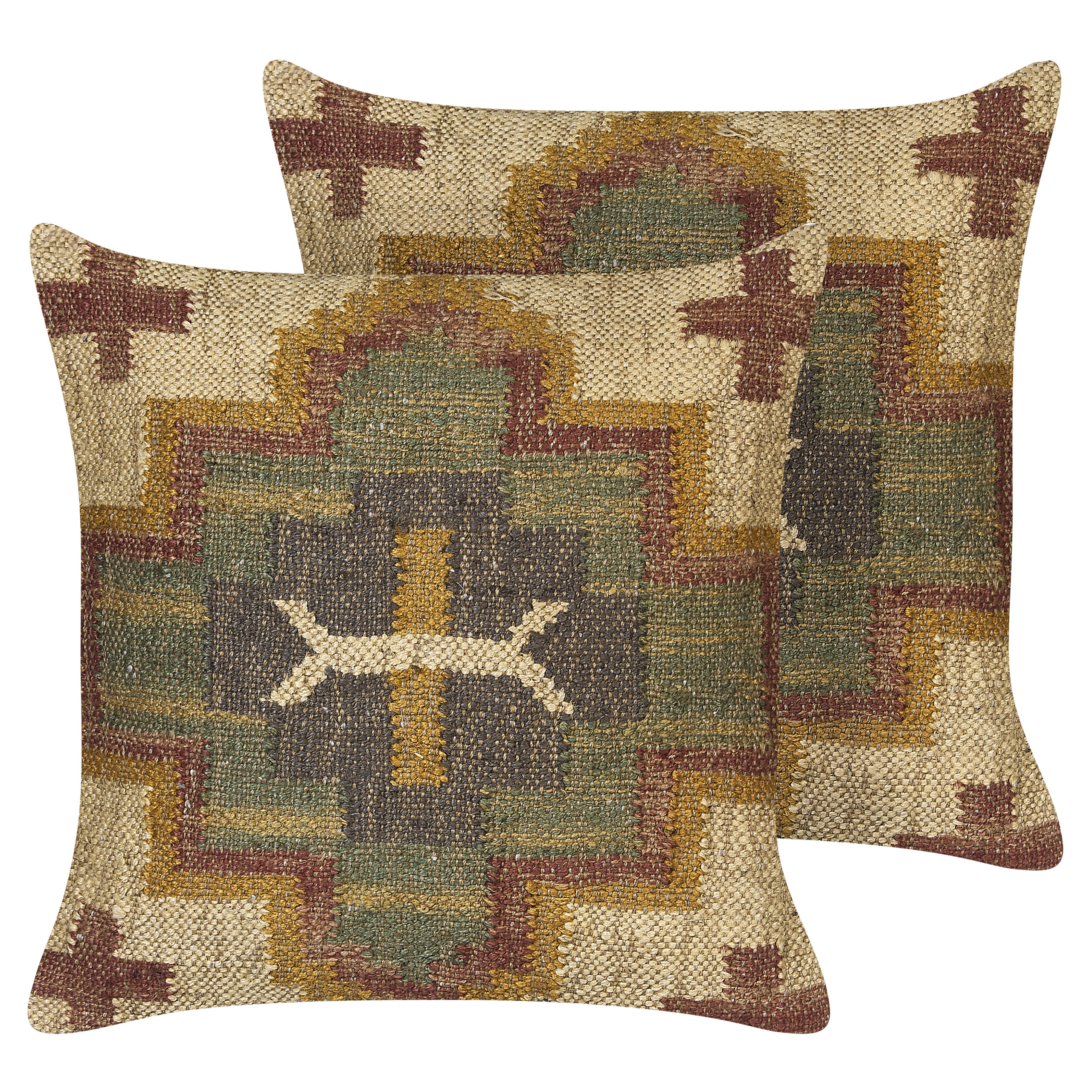 Set van 2 kussens Groen PULICAT 45 x 45 cm