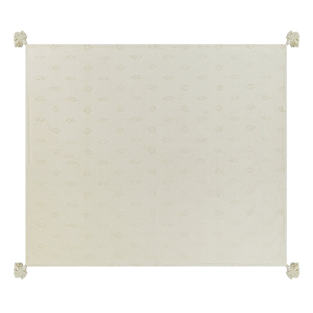 Copriletto In Tessuto Di Cotone Cinigliato Beige 220 X 240 Cm Con Frange Decorativo Biancheria Da Letto Design Classico Camera Da Letto-image
