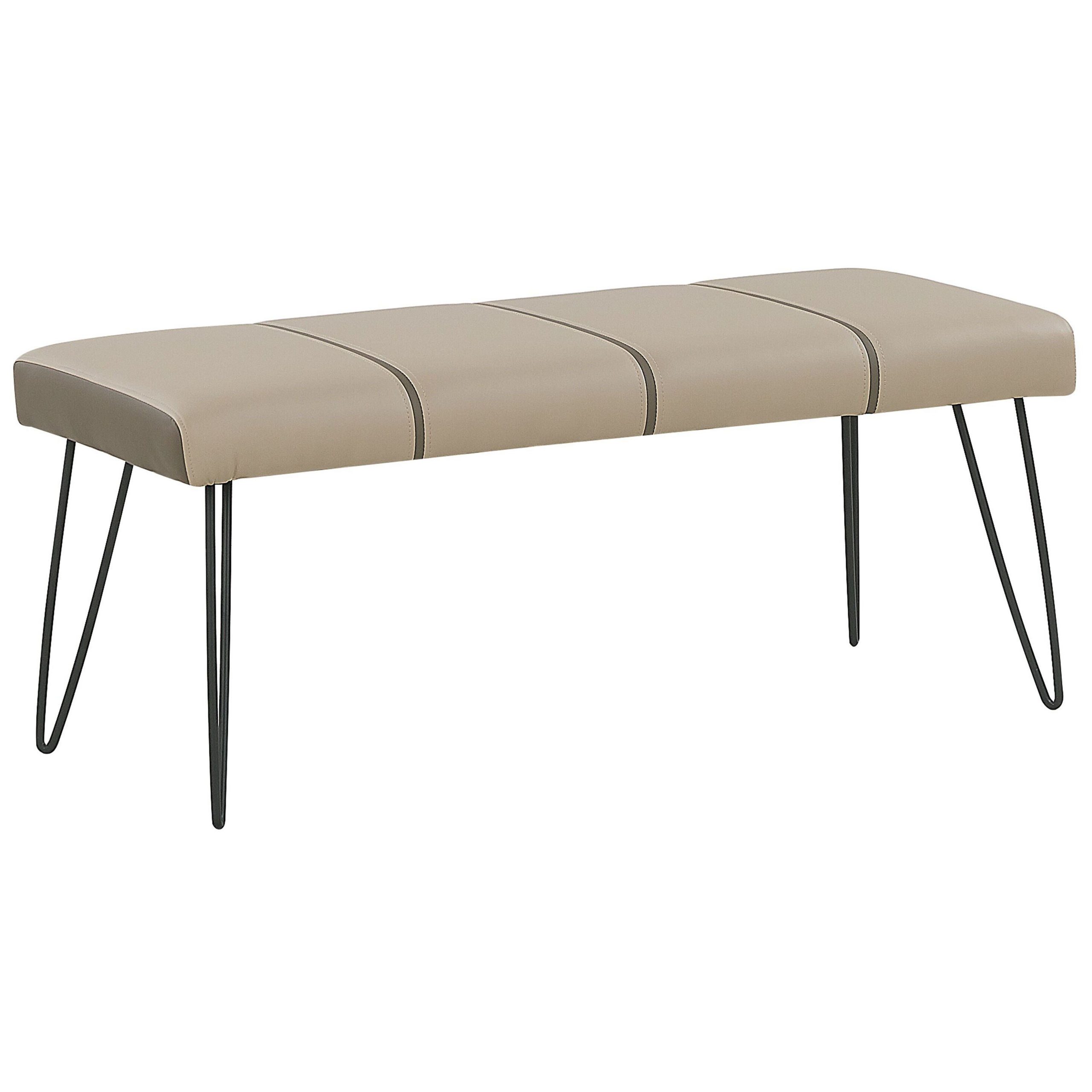 Bank kunstleer beige BETIN