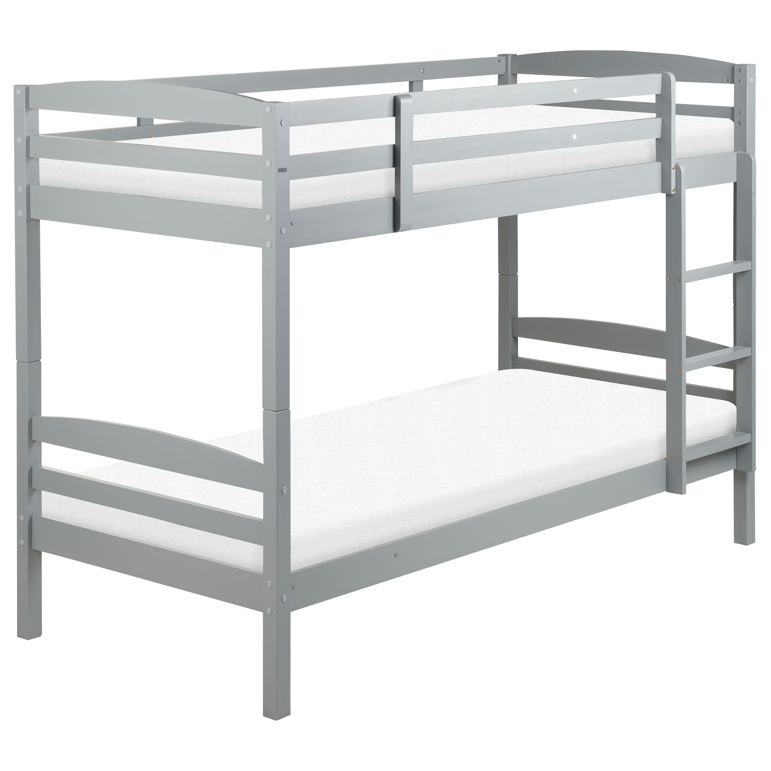 Stapelbed hout grijs 90 x 200 cm REGAT