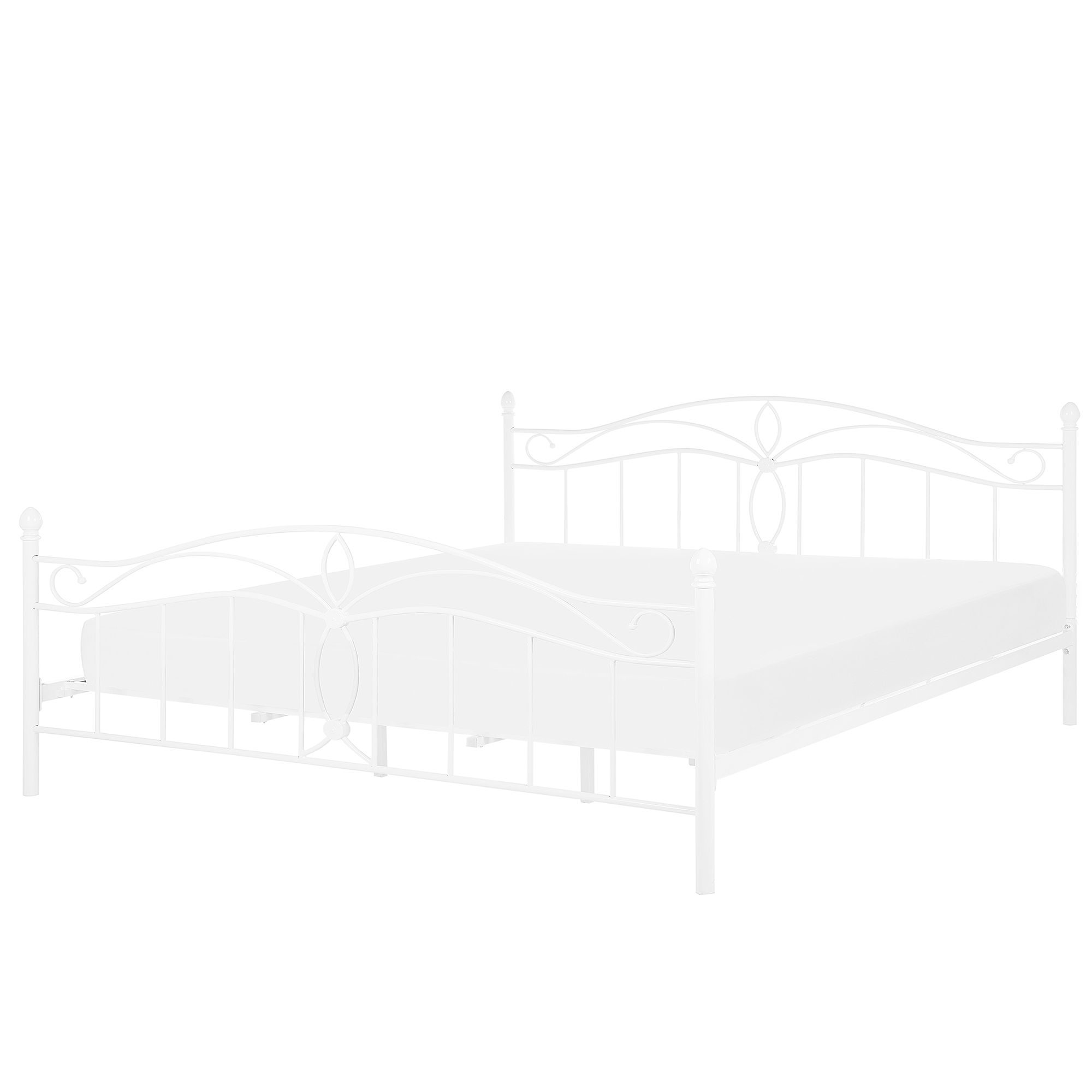 Bed metaal wit 180 x 200 cm ANTLIA
