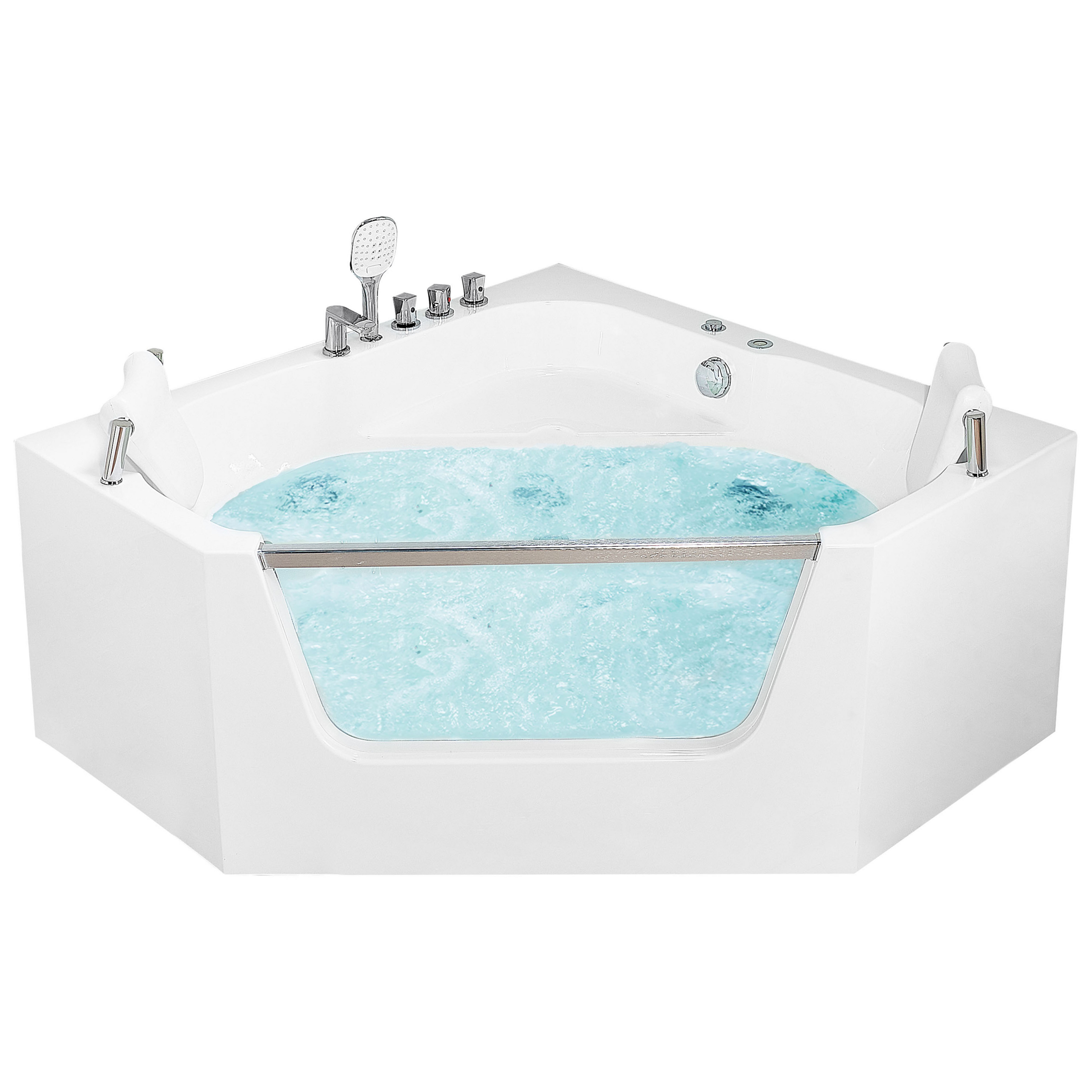 Hoekbad whirlpool wit 150 x 150 cm CANTALLA