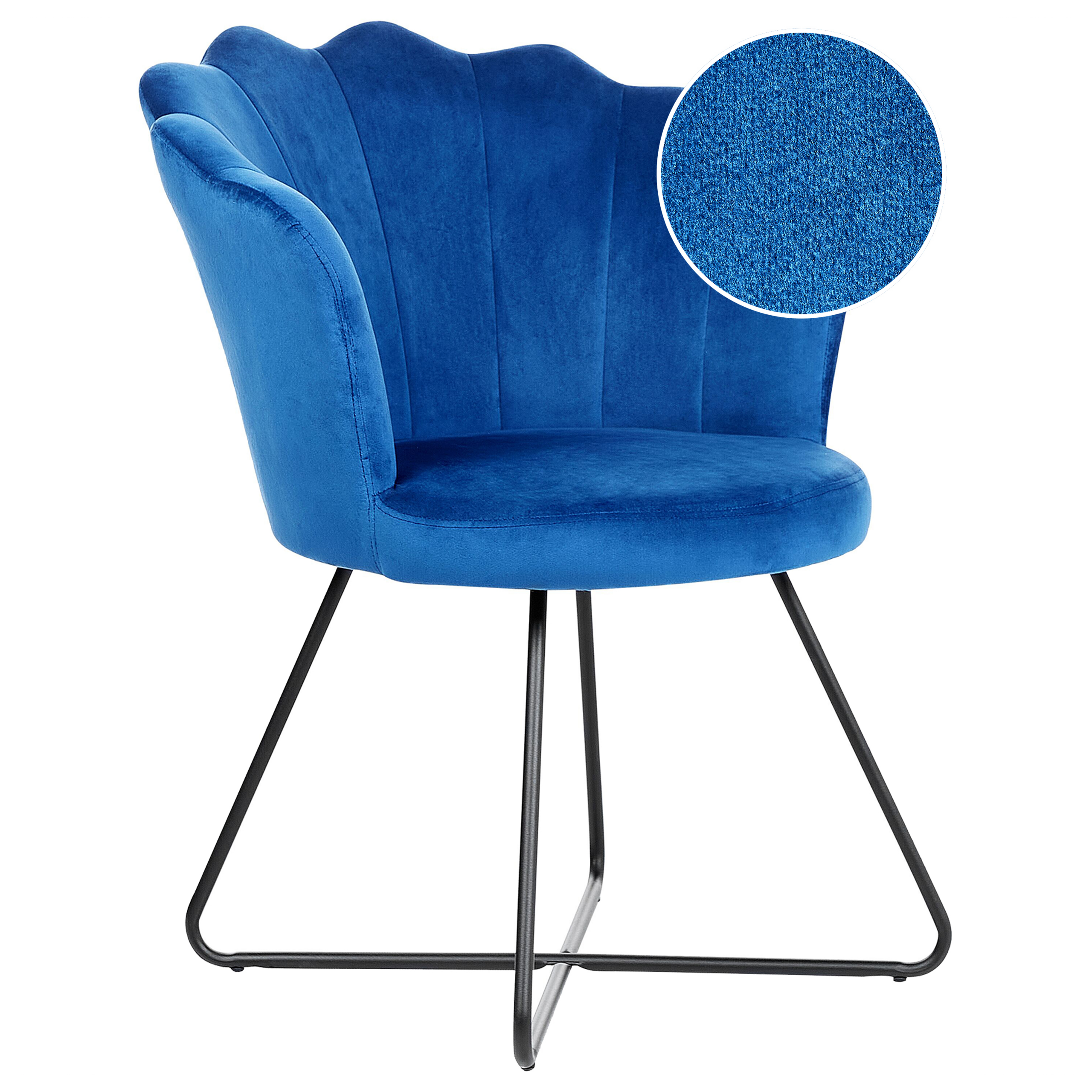 Fauteuil Fluweel Marineblauw LOVELOCK