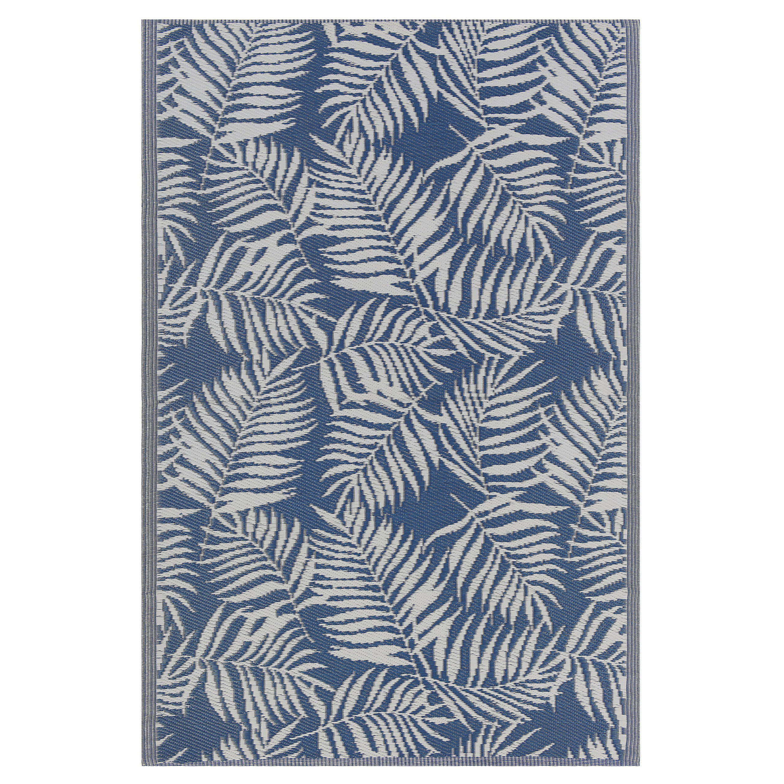 Vloerkleed polypropyleen blauw 120 x 180 cm KOTA